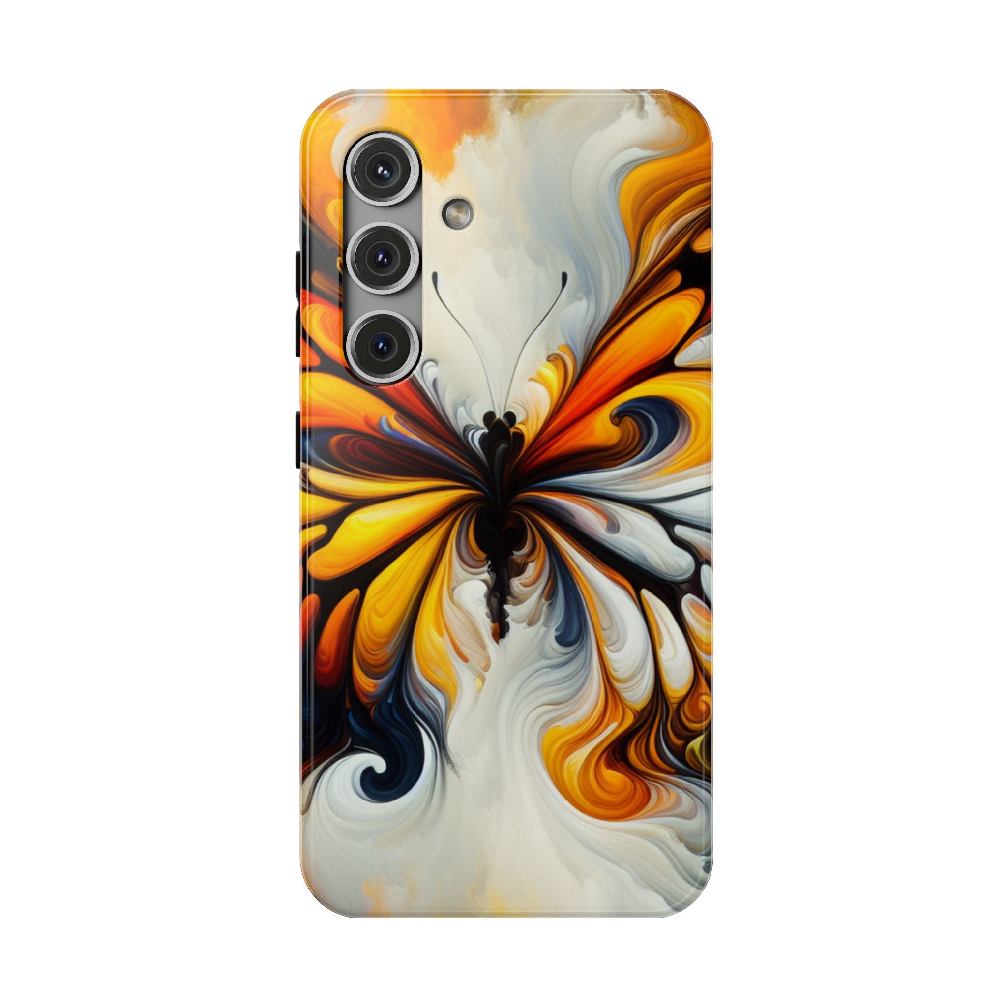 Colorful Butterfly Impact Resistant Phone Case, Artistic, Nature-Inspired Gift