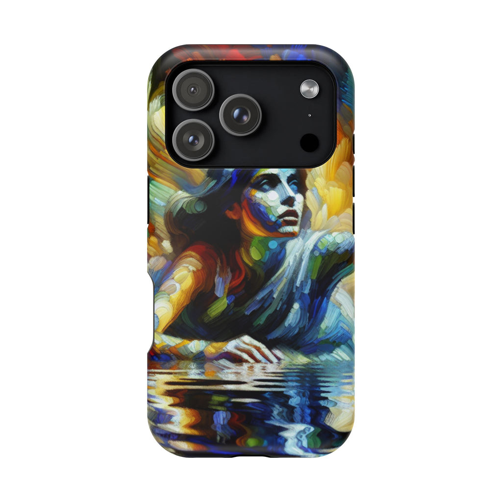 Impact-Resistant Phone Case — Colorful Surreal Mermaid Art