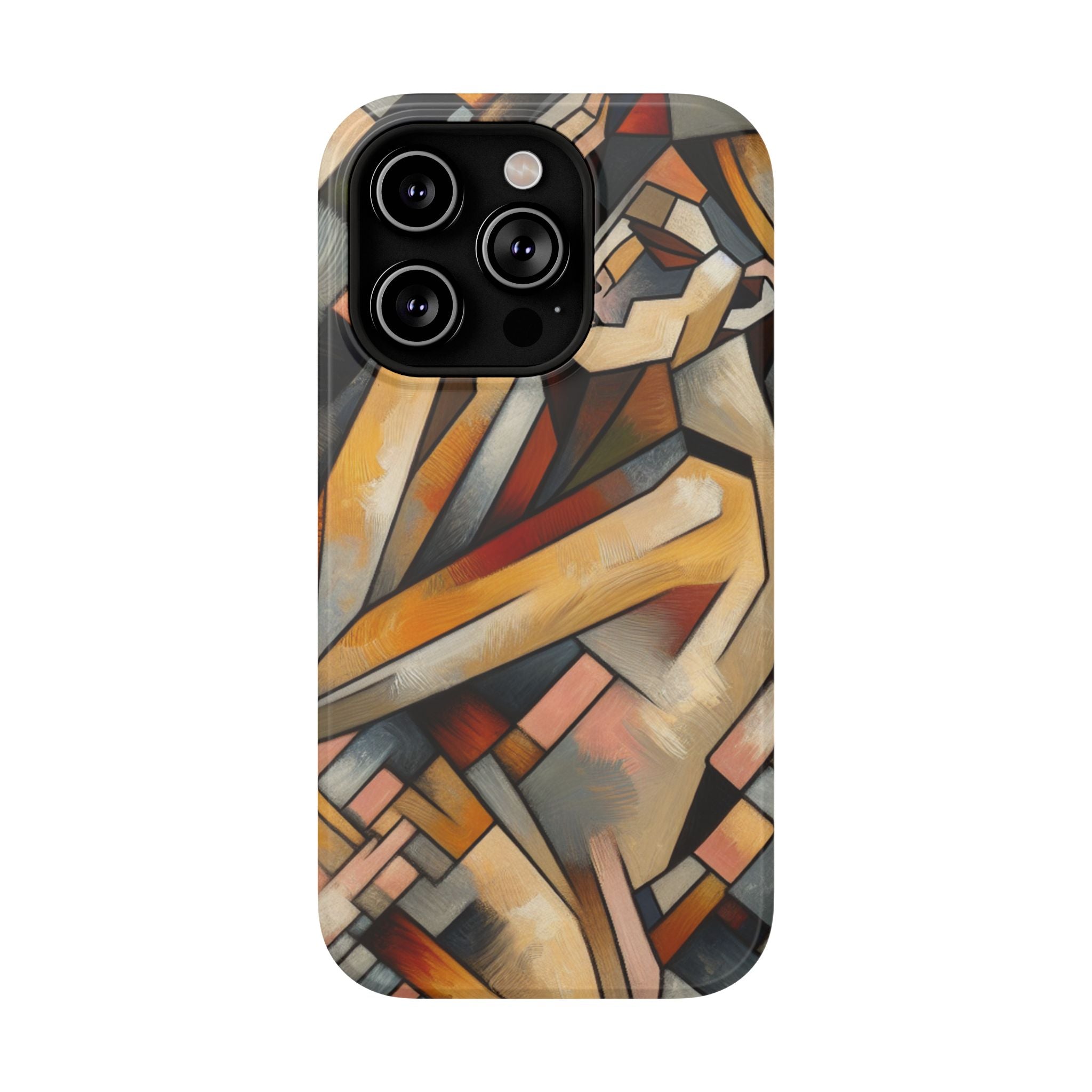 Impact Resistant Phone Case - Woman Abstract Design