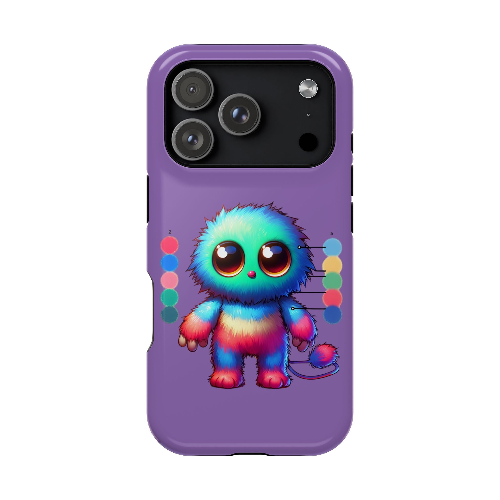Colorful Cute Monster Impact Resistant Phone Case