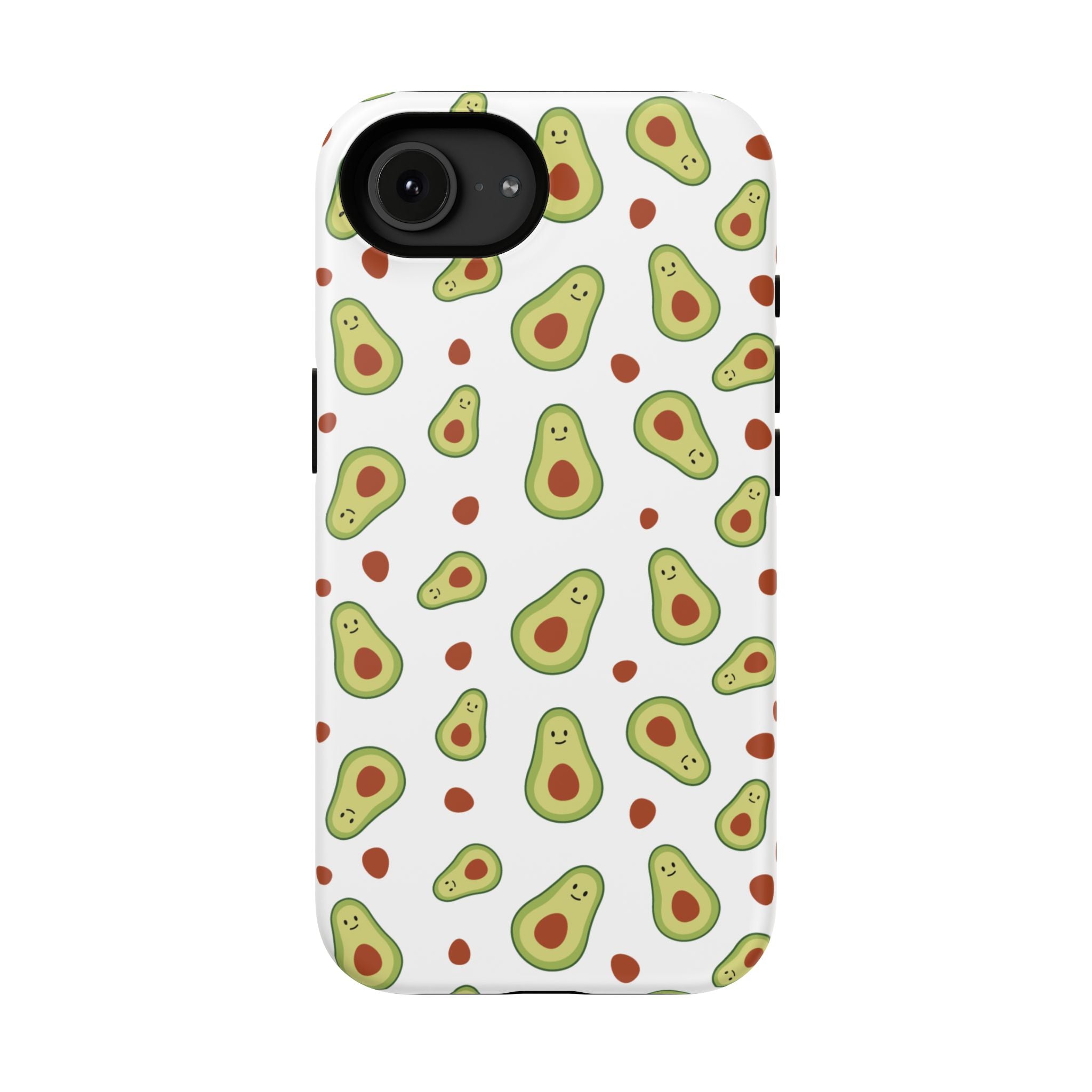 Avocado Pattern Impact-Resistant Phone Case — Cute Avocado Toss Design
