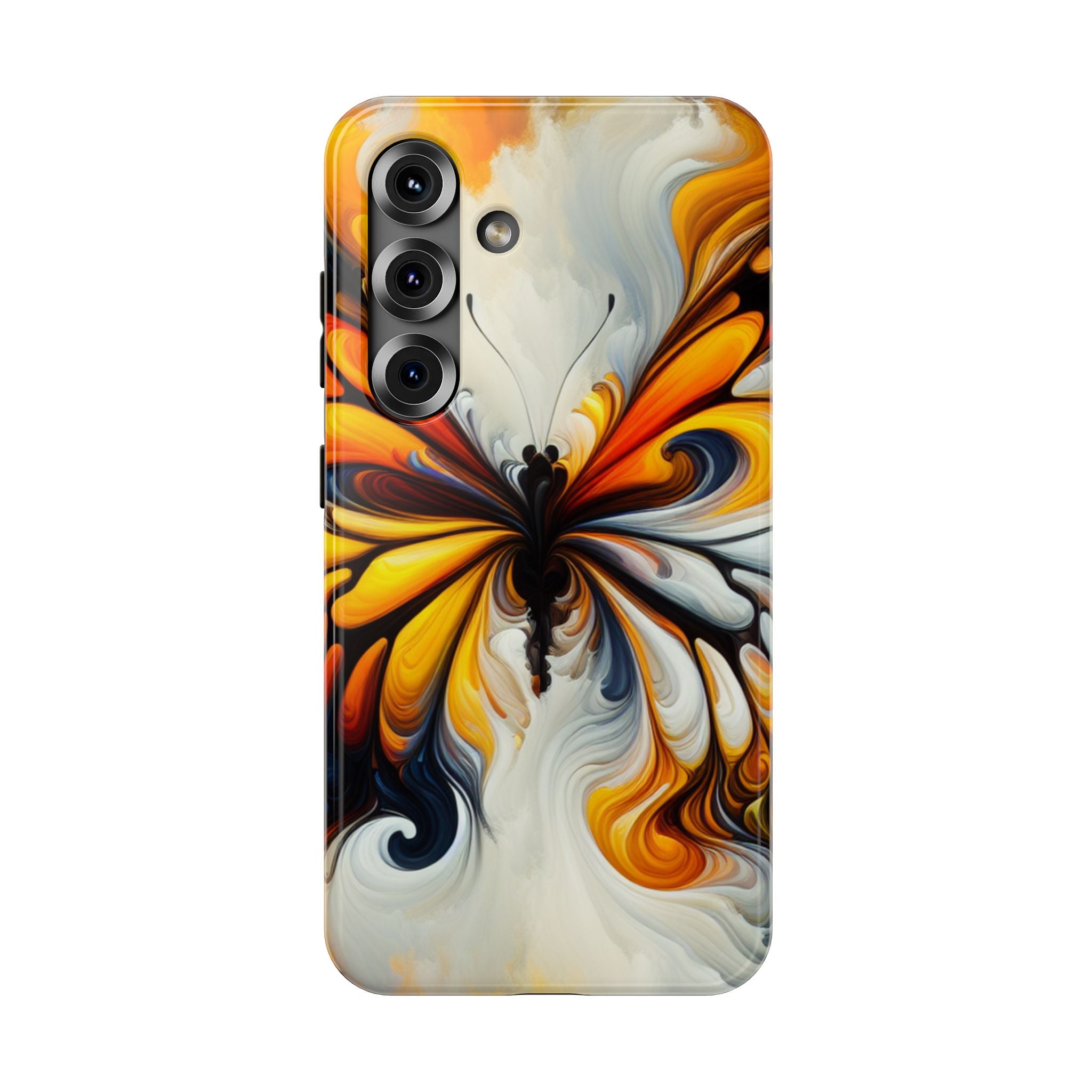 Colorful Butterfly Impact Resistant Phone Case, Artistic, Nature-Inspired Gift