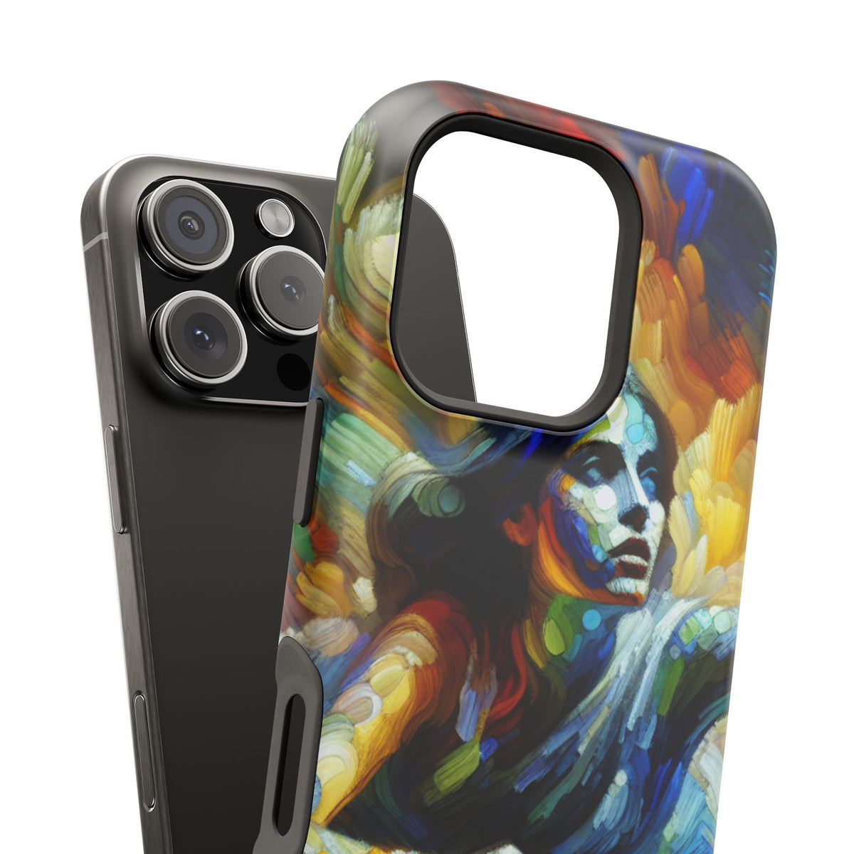 Impact-Resistant Phone Case — Colorful Surreal Mermaid Art
