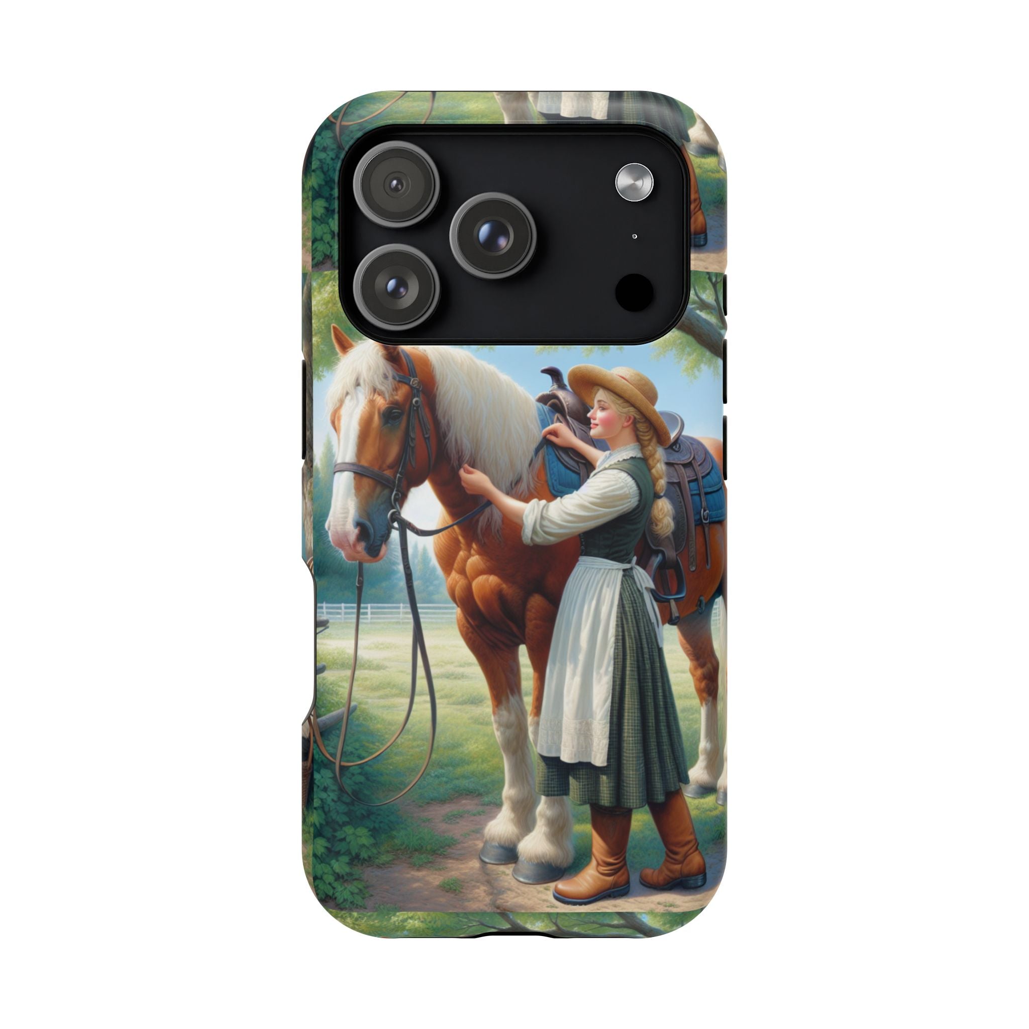 Classic Horse Care Impact Resistant Phone Case