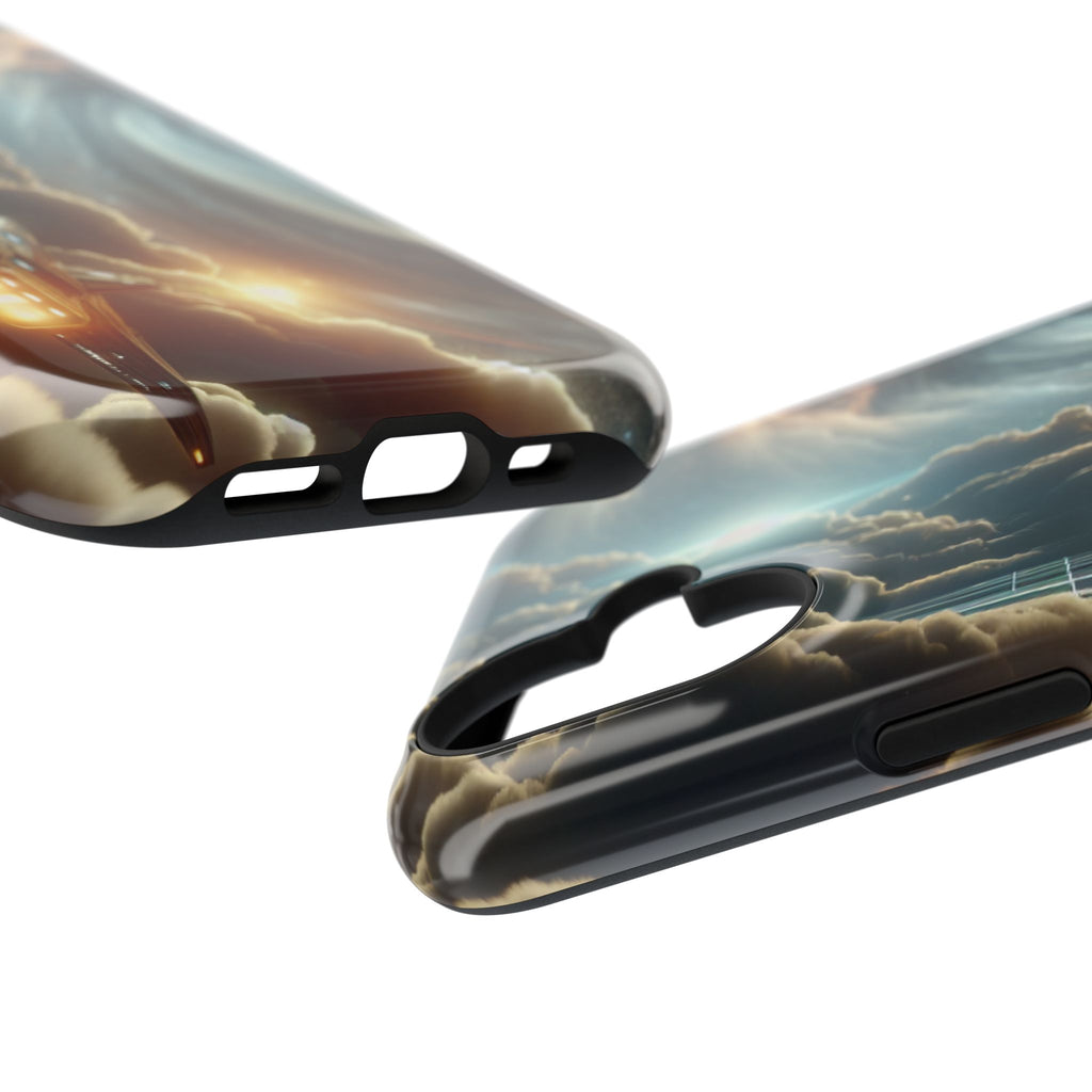 Cosmic Space Ship Impact Resistant Phone Case