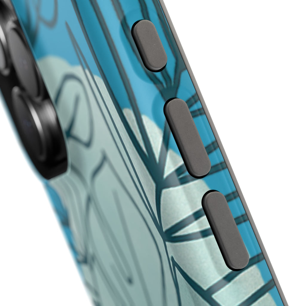 Tropical Floral Phone Case, Impact-Resistant