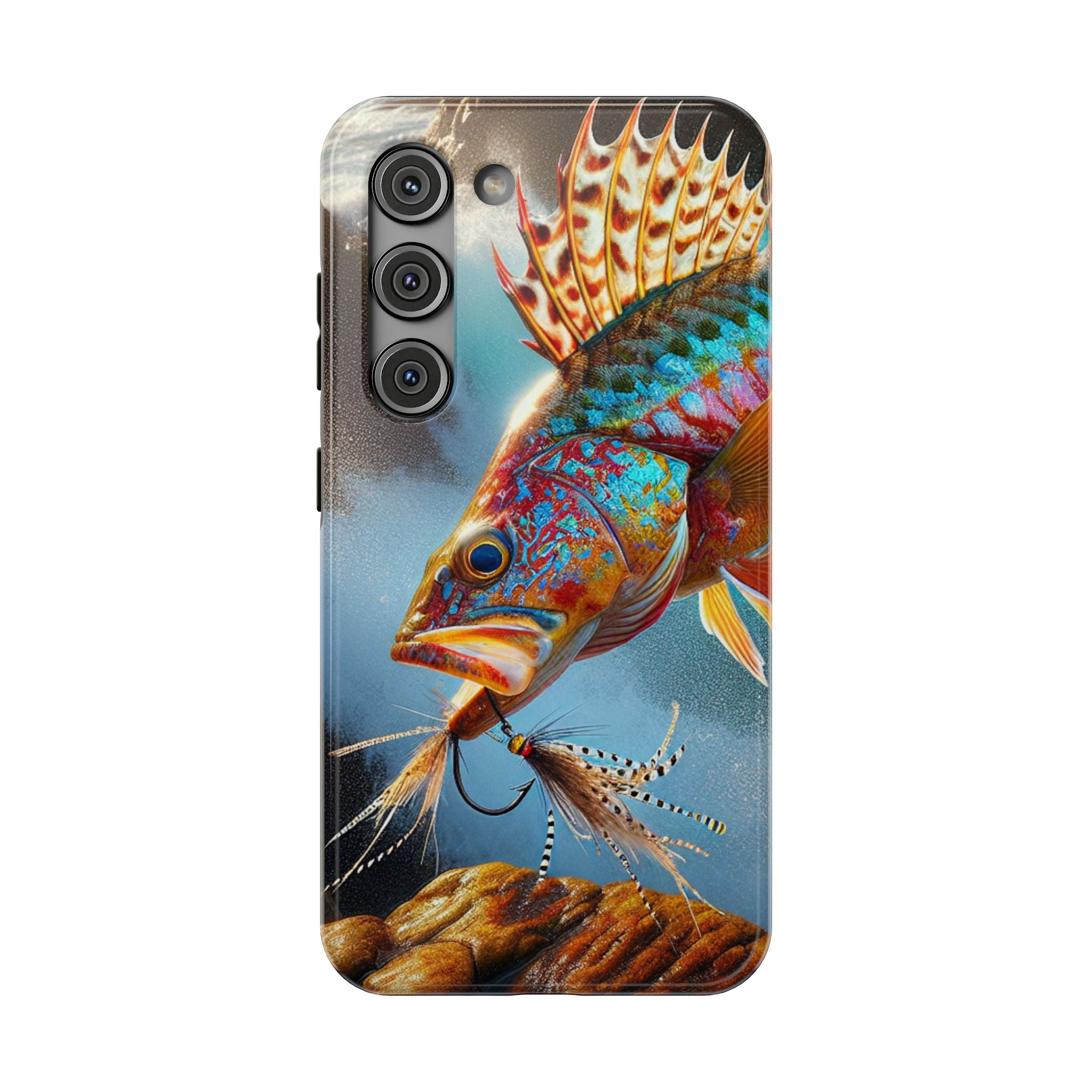Colorful Fish Impact Resistant Phone Case, Waterproof