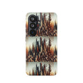 Abstract Skyline iPhone Case — Surreal Cityscape Impact-Resistant Phone Cover