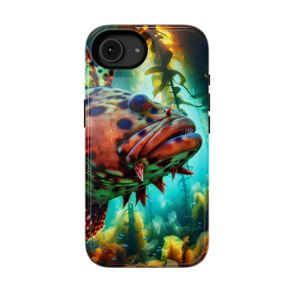 Sea Life Phone Case — Colorful Underwater Fish Impact-Resistant Case