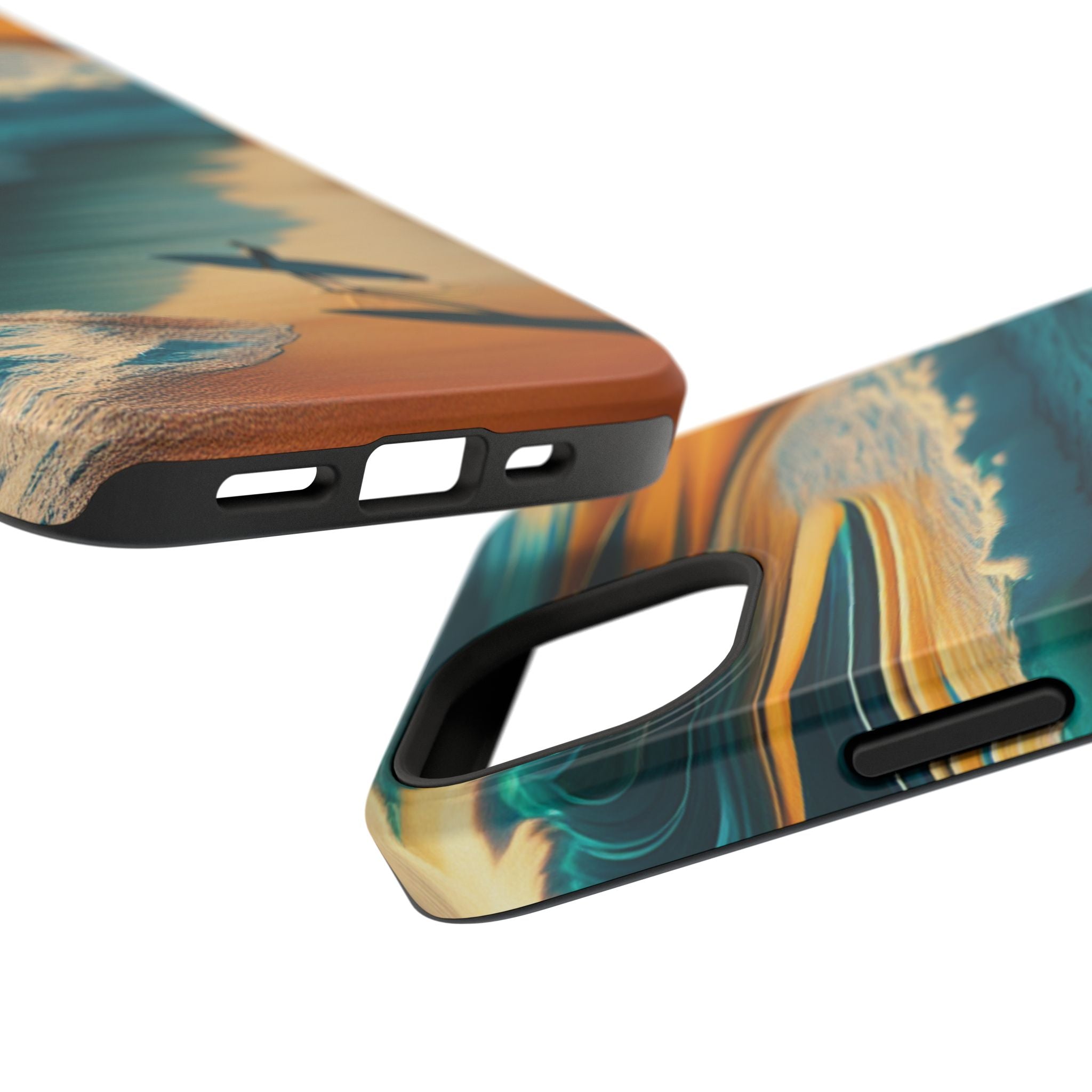 Impact Resistant Phone Case, Surf Wave Beach Lovers, Ocean Waves Design