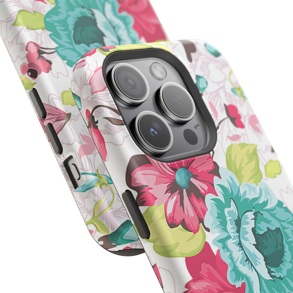 Floral Design Impact-Resistant Case
