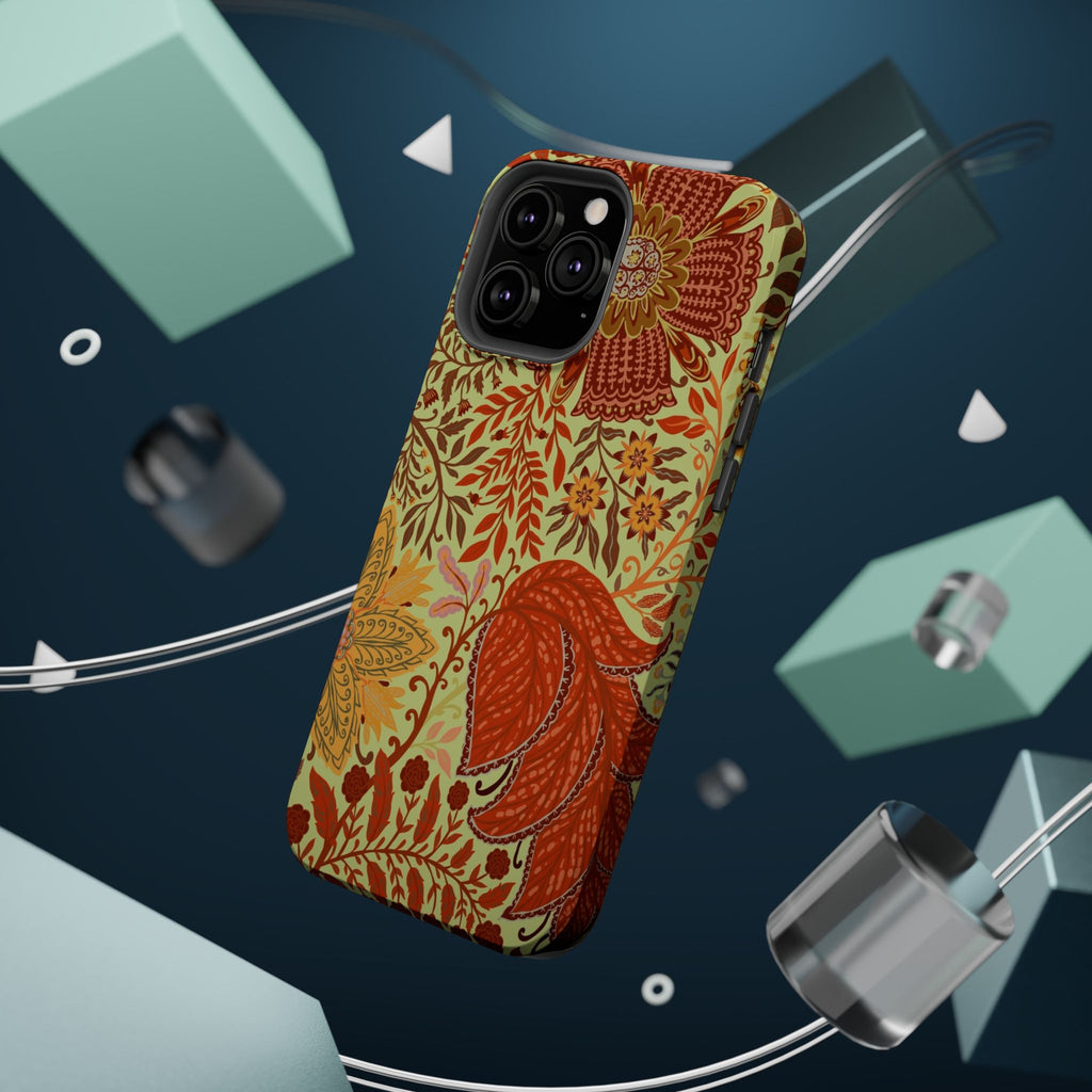 Floral Paisley Magnetic Impact-Resistant Phone Case