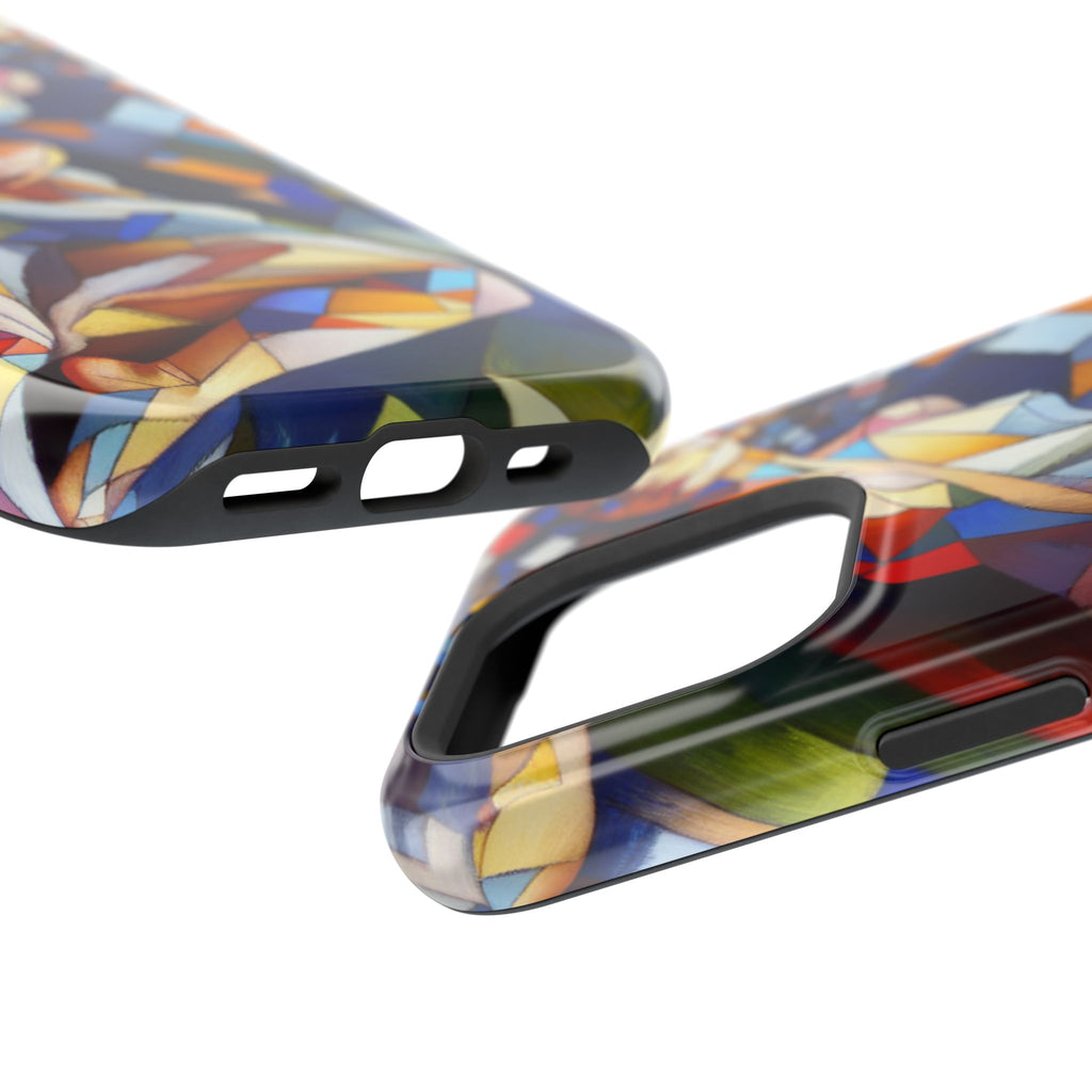 Stained Glass Angel Phone Case - Impact Resistant Art Phone Cover