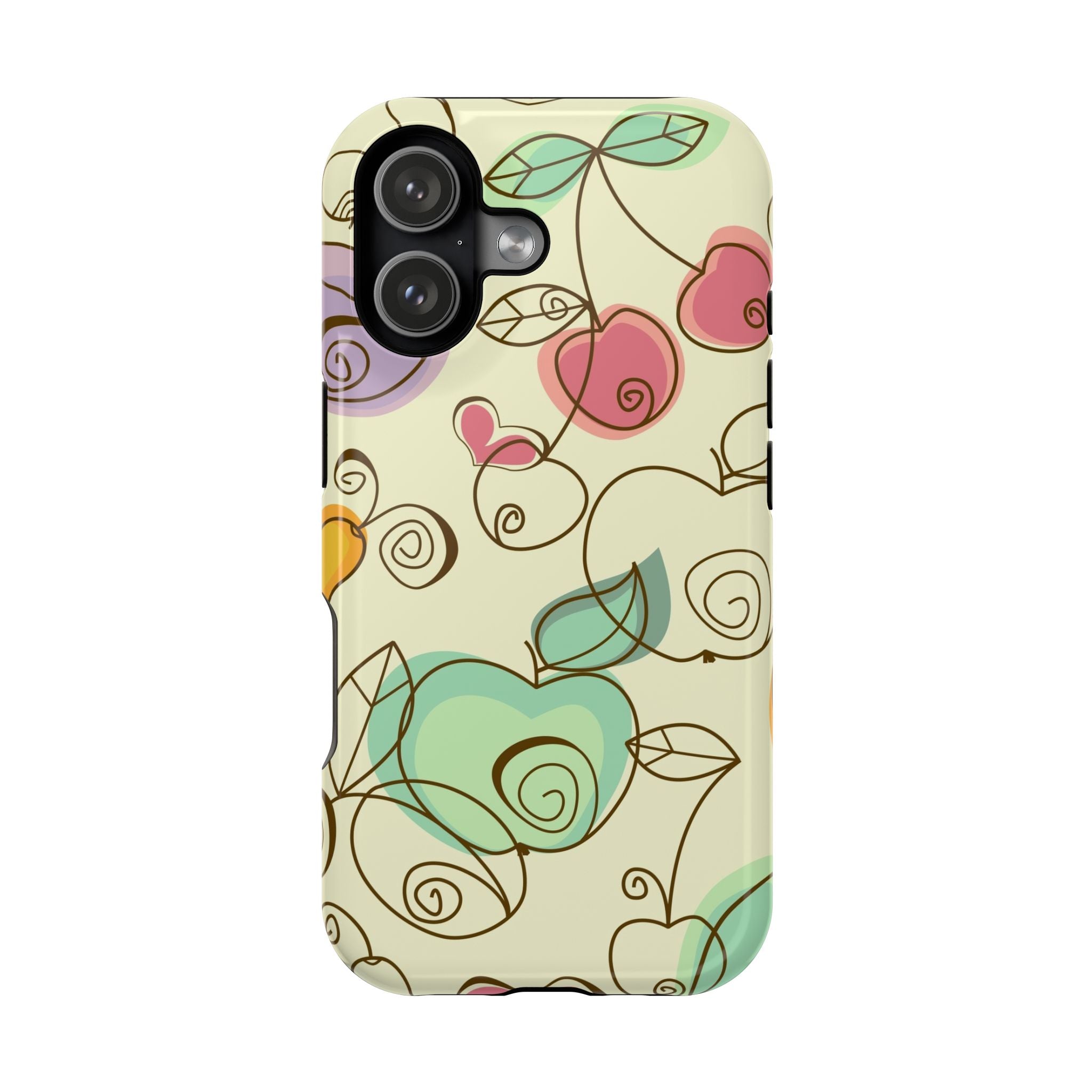 Colorful Floral Phone Case, Impact-Resistant