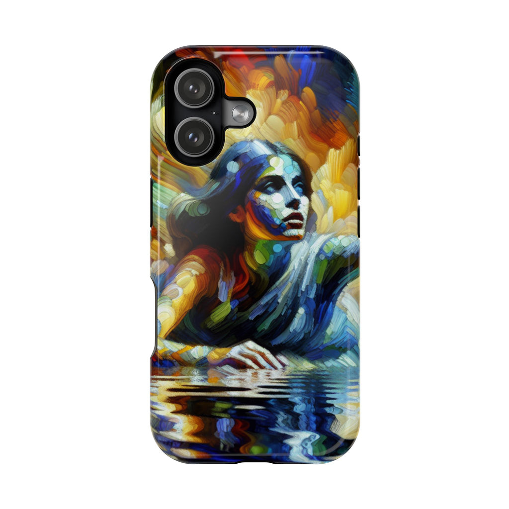Impact-Resistant Phone Case — Colorful Surreal Mermaid Art
