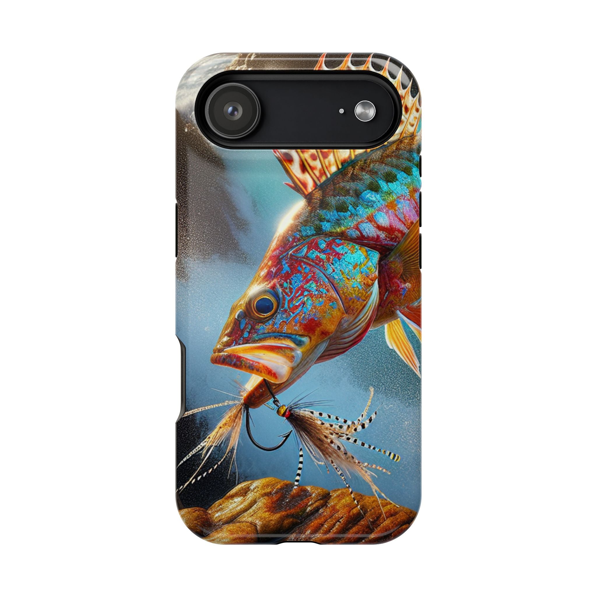 Colorful Fish Impact Resistant Phone Case, Waterproof