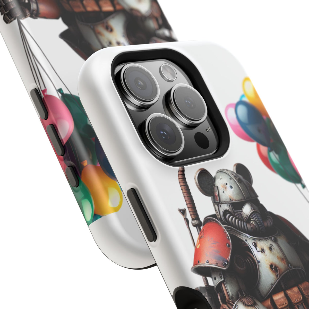 Armored Bear with Balloons Impact-Resistant Galaxy Cute Phone Cases