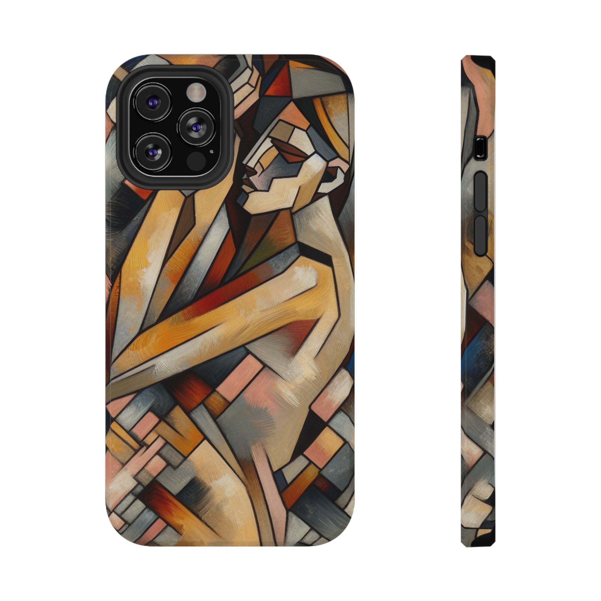 Impact Resistant Phone Case - Woman Abstract Design