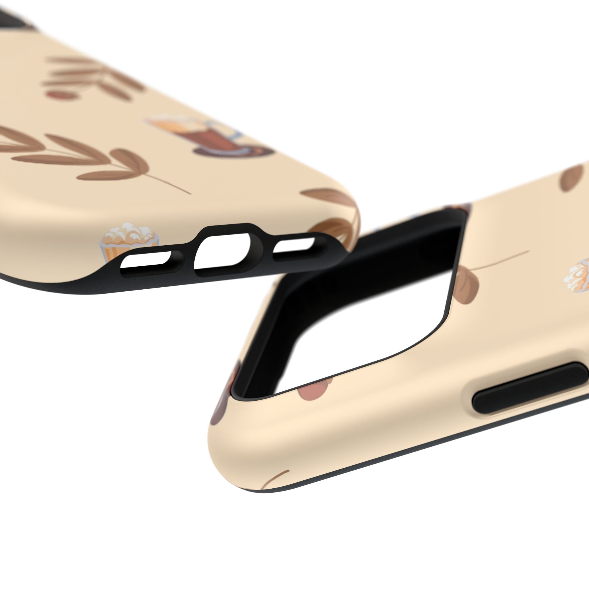 Stylish Coffee Phone Case, Impact-Resistant