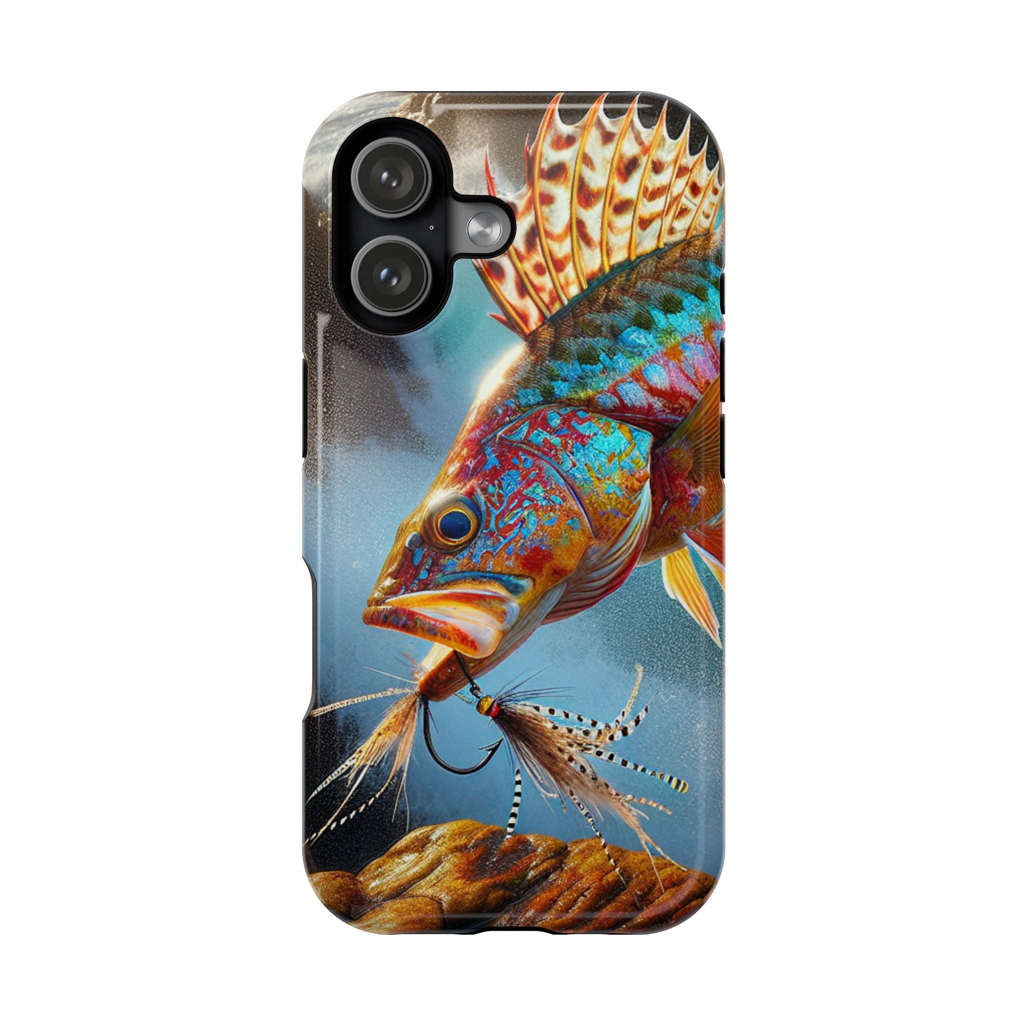 Colorful Fish Impact Resistant Phone Case, Waterproof