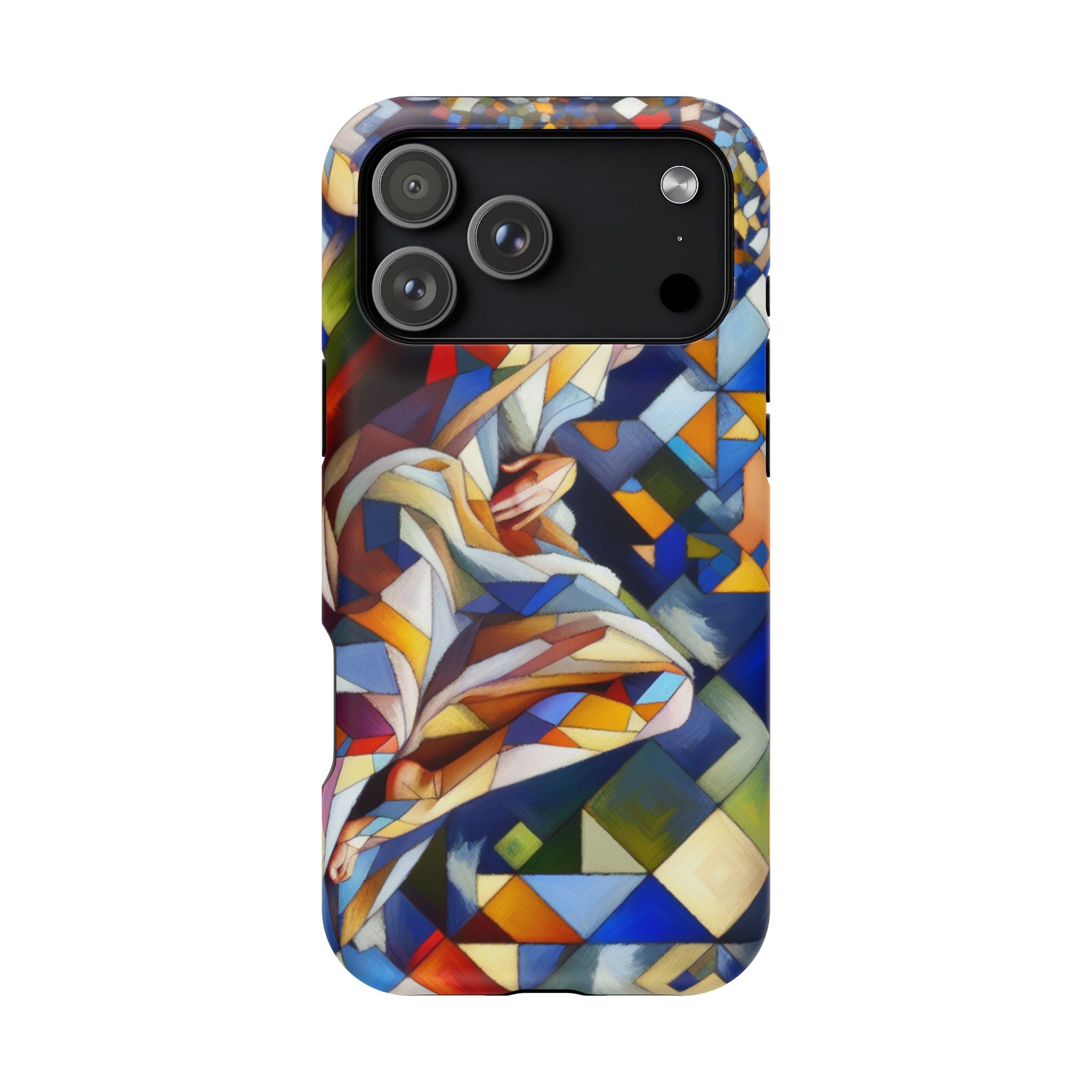Abstract Stained Glass Dragon Impact Phone Case