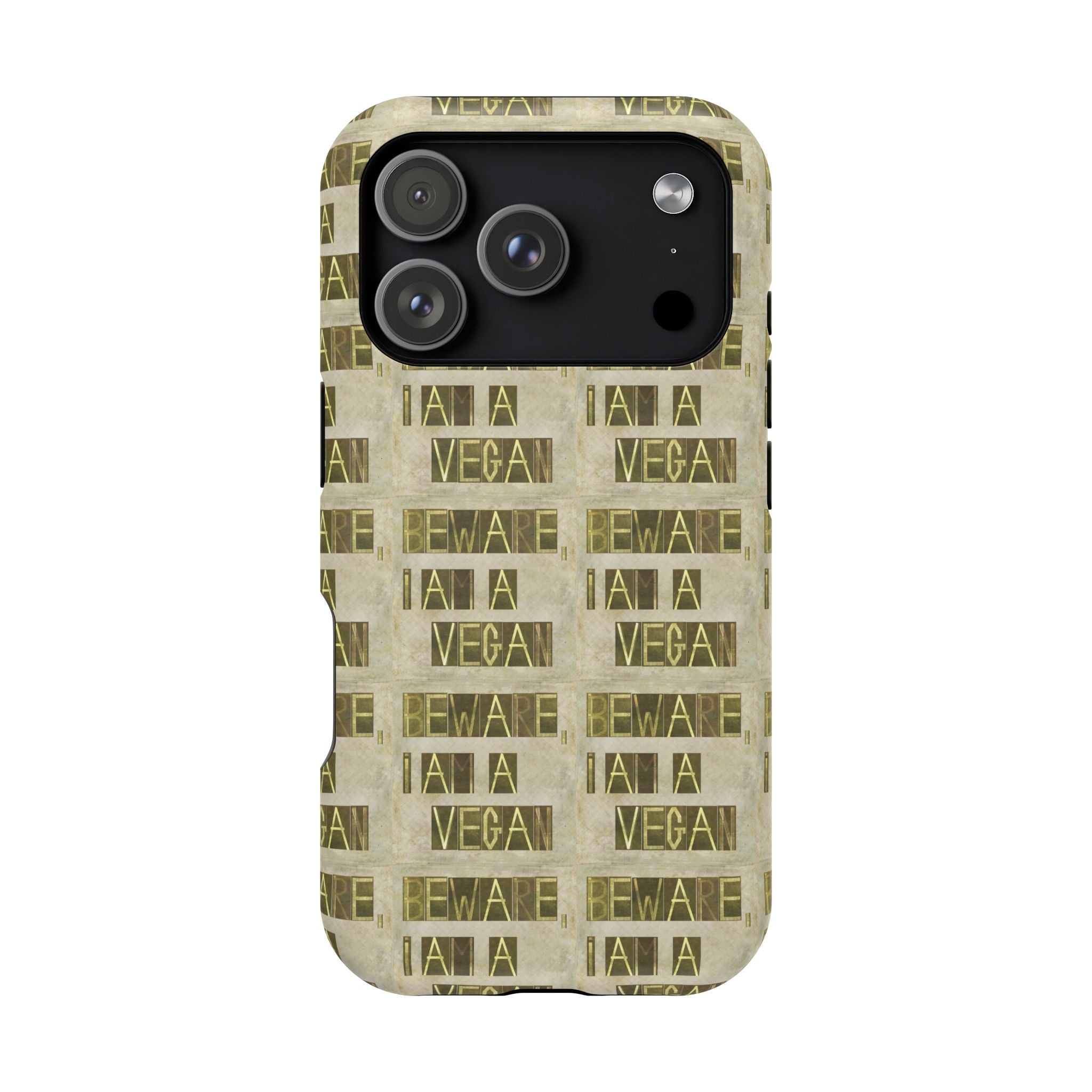 Vegan Message Phone Case | Impact-Resistant