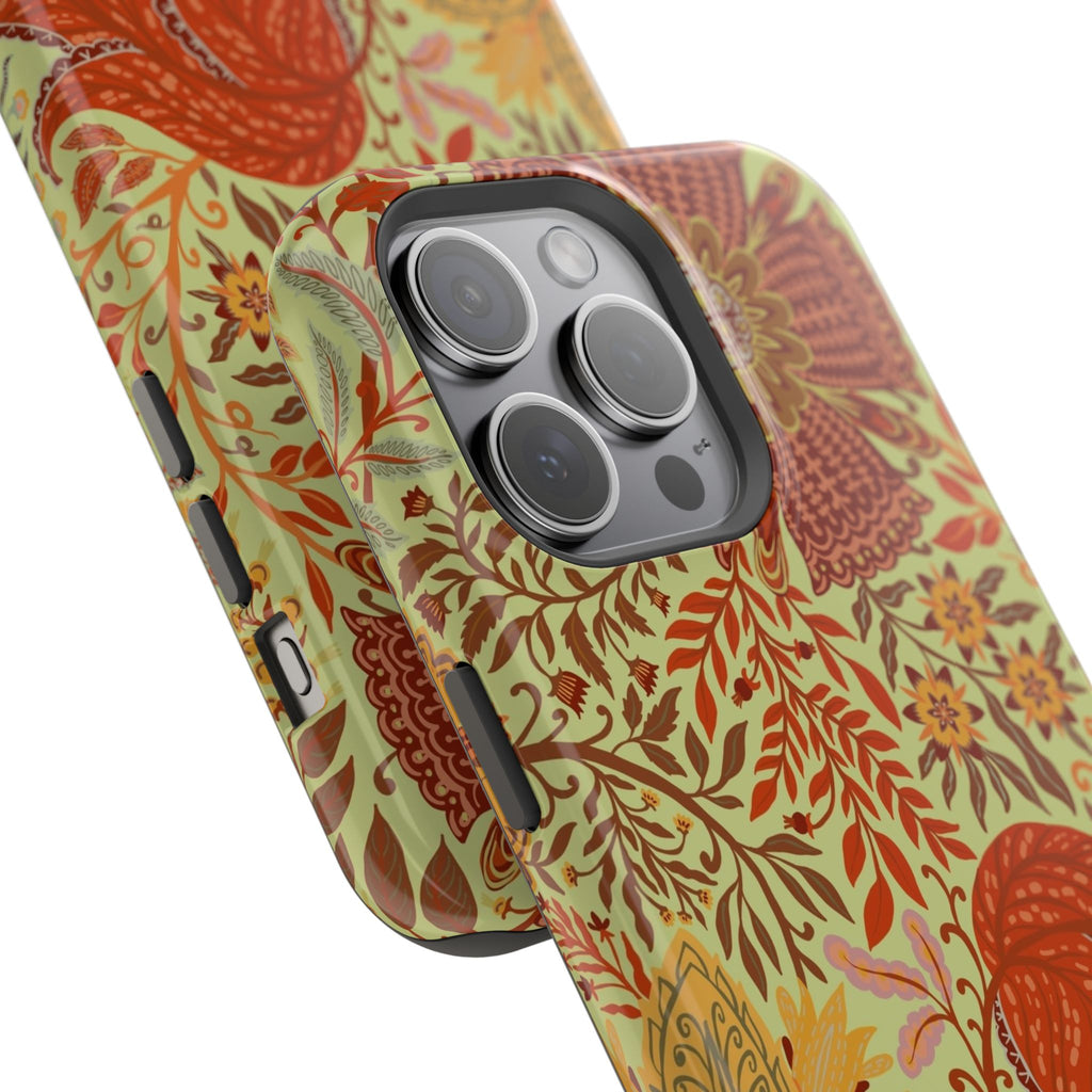 Floral Paisley Magnetic Impact-Resistant Phone Case