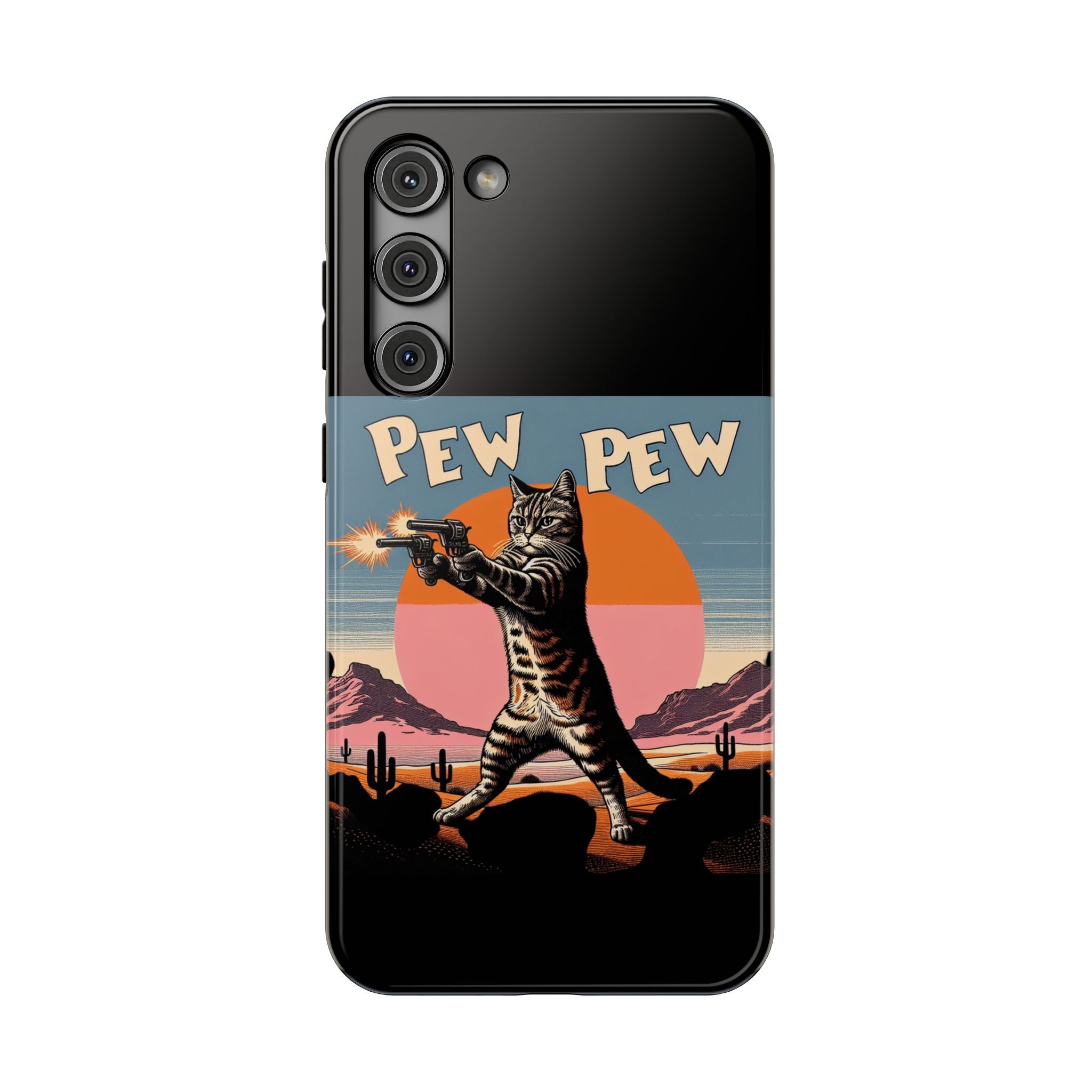 Impact Resistant Phone Case - Pew Pew Kitty