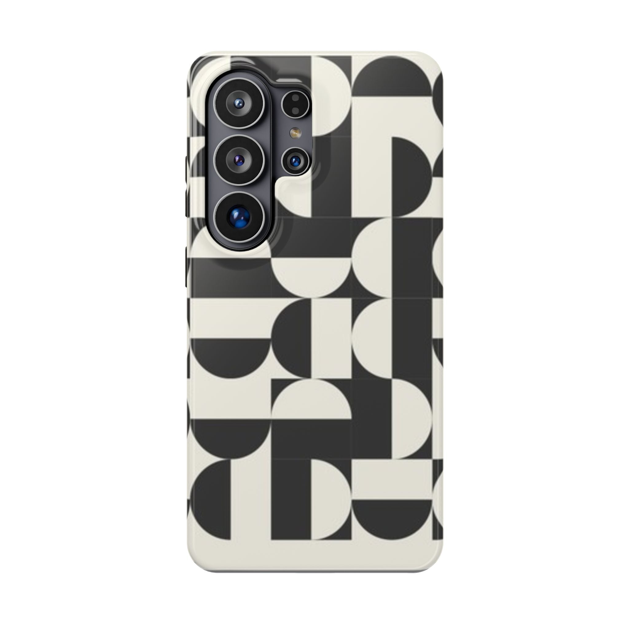 Black and White Design Impact-Resistant Case