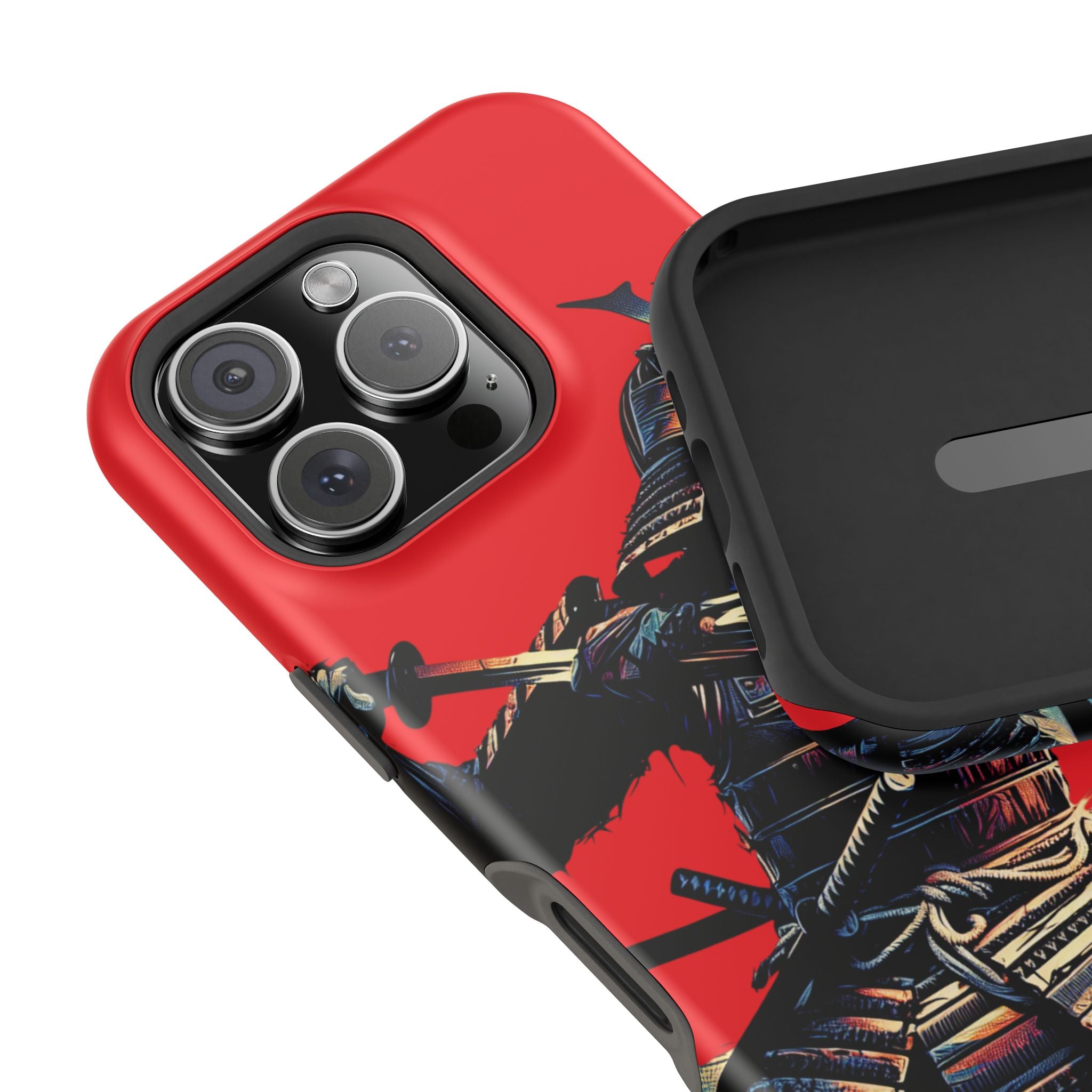 Impact Resistant Phone Case - Samurai Red Warrior