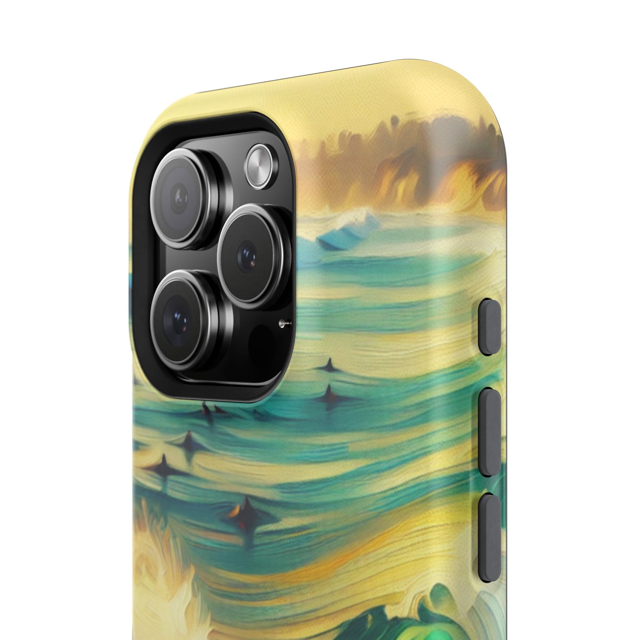 Surfer Riding Waves Impact Resistant Phone Case
