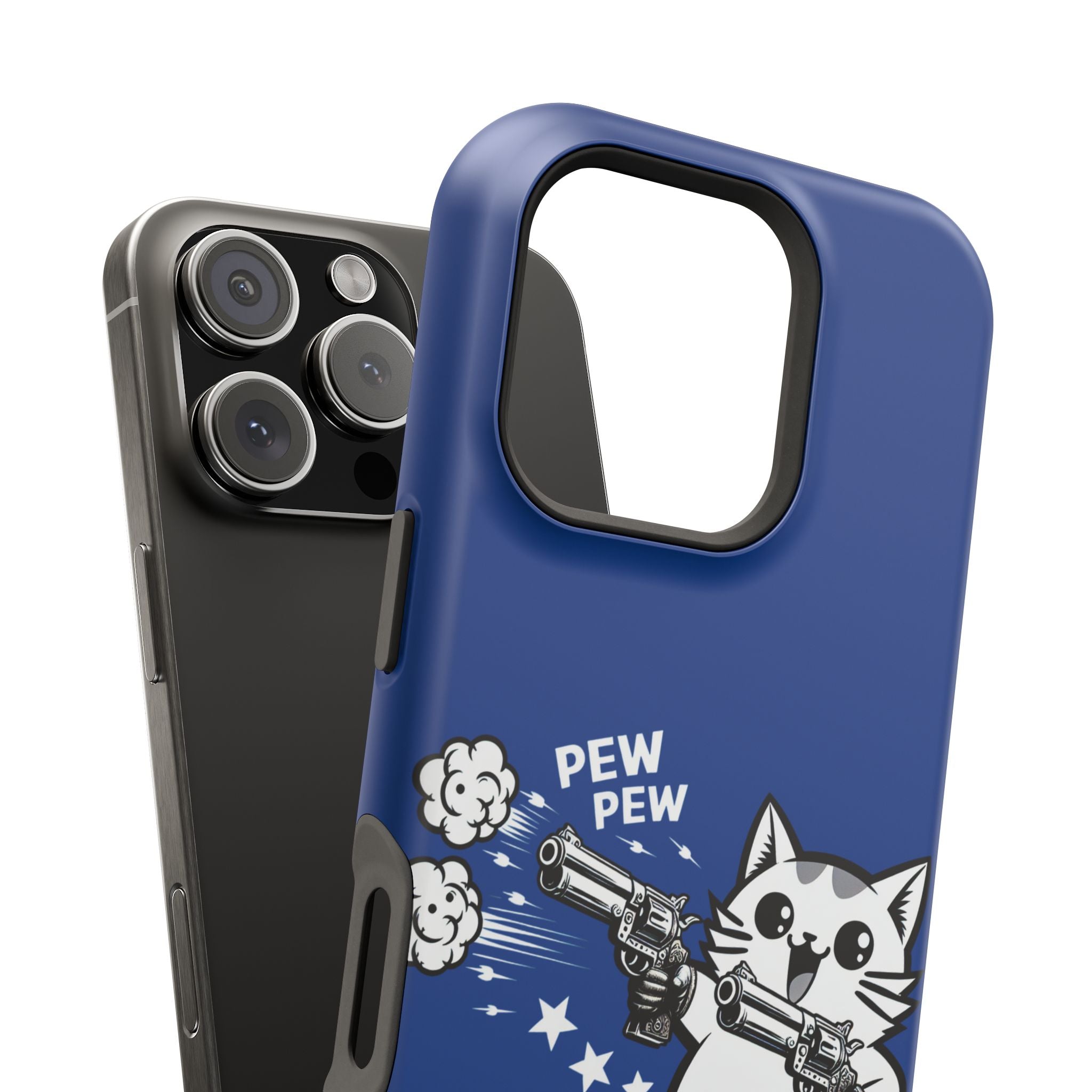 Kitty Pew Pew Impact Resistant Phone Case