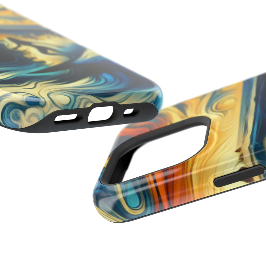 Impact Resistant Phone Case - Surfing Ocean Waves Design, Coastal Decor Gift
