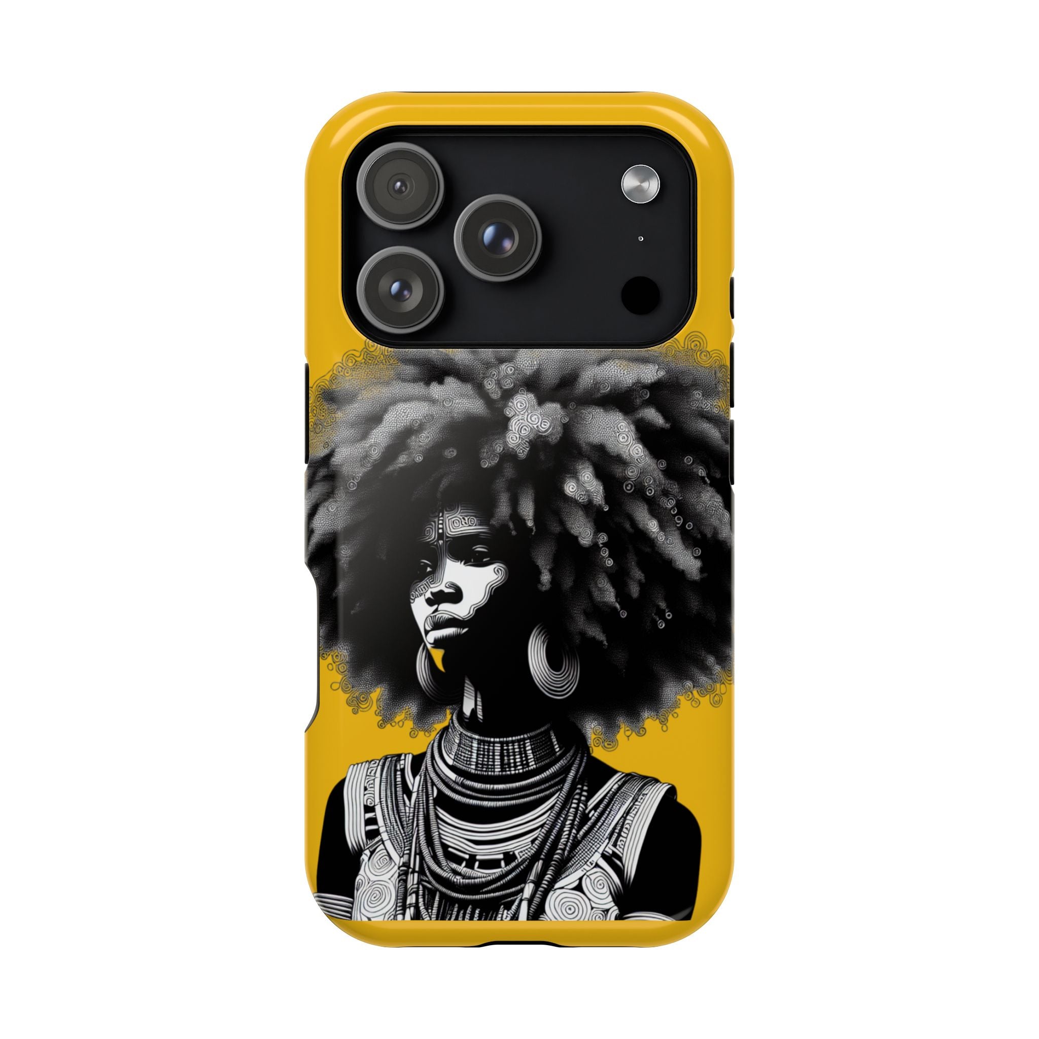Bold African Art Impact Resistant  Phone Case
