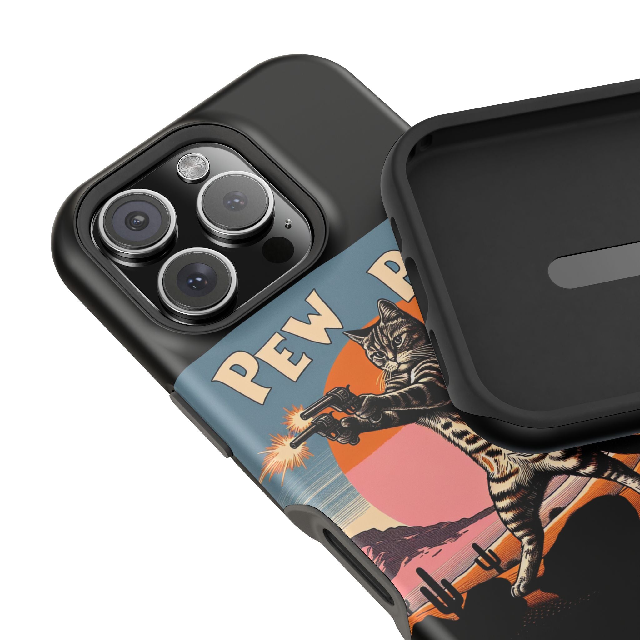 Impact Resistant Phone Case - Pew Pew Kitty