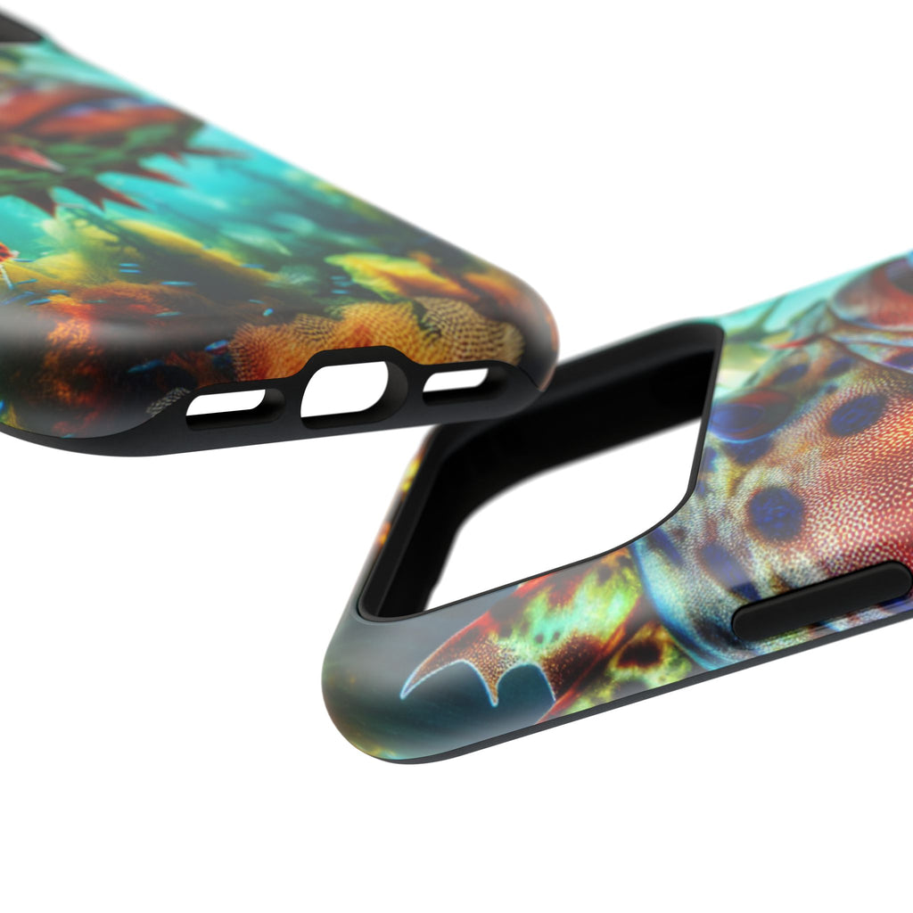 Sea Life Phone Case — Colorful Underwater Fish Impact-Resistant Case