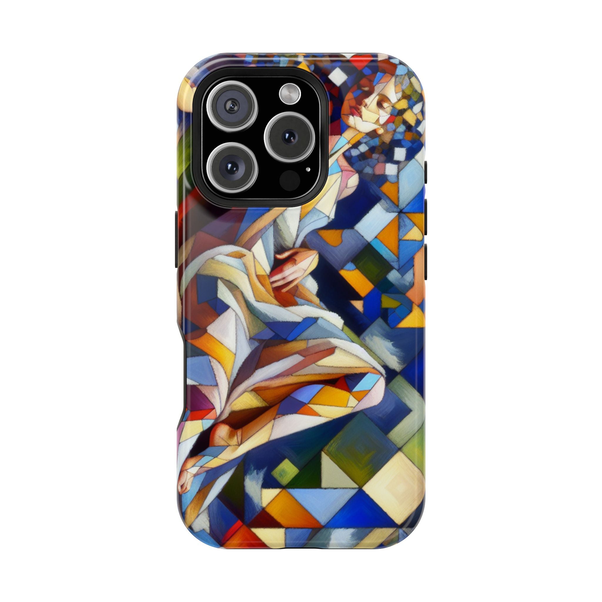 Abstract Stained Glass Dragon Impact Phone Case