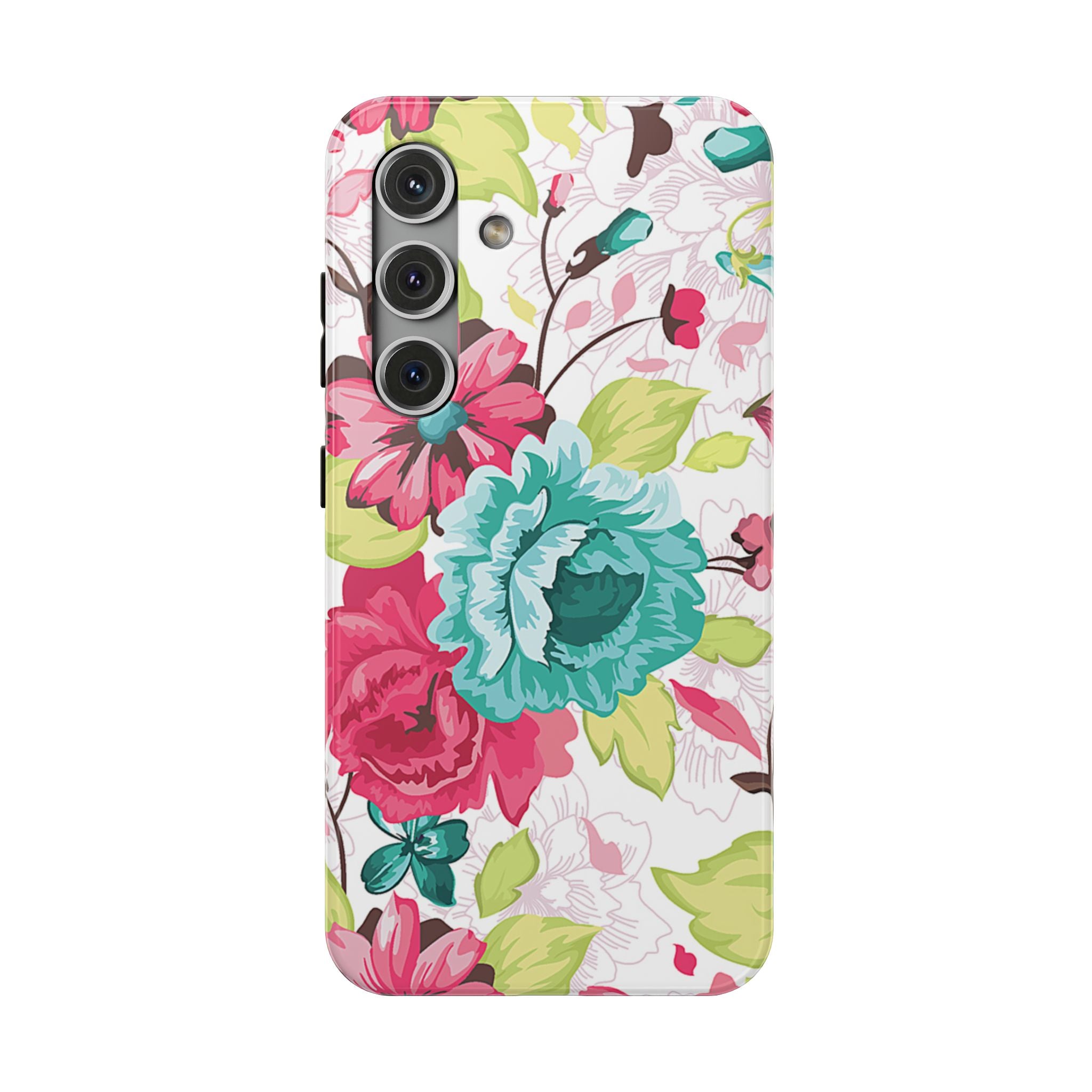 Floral Design Impact-Resistant Case