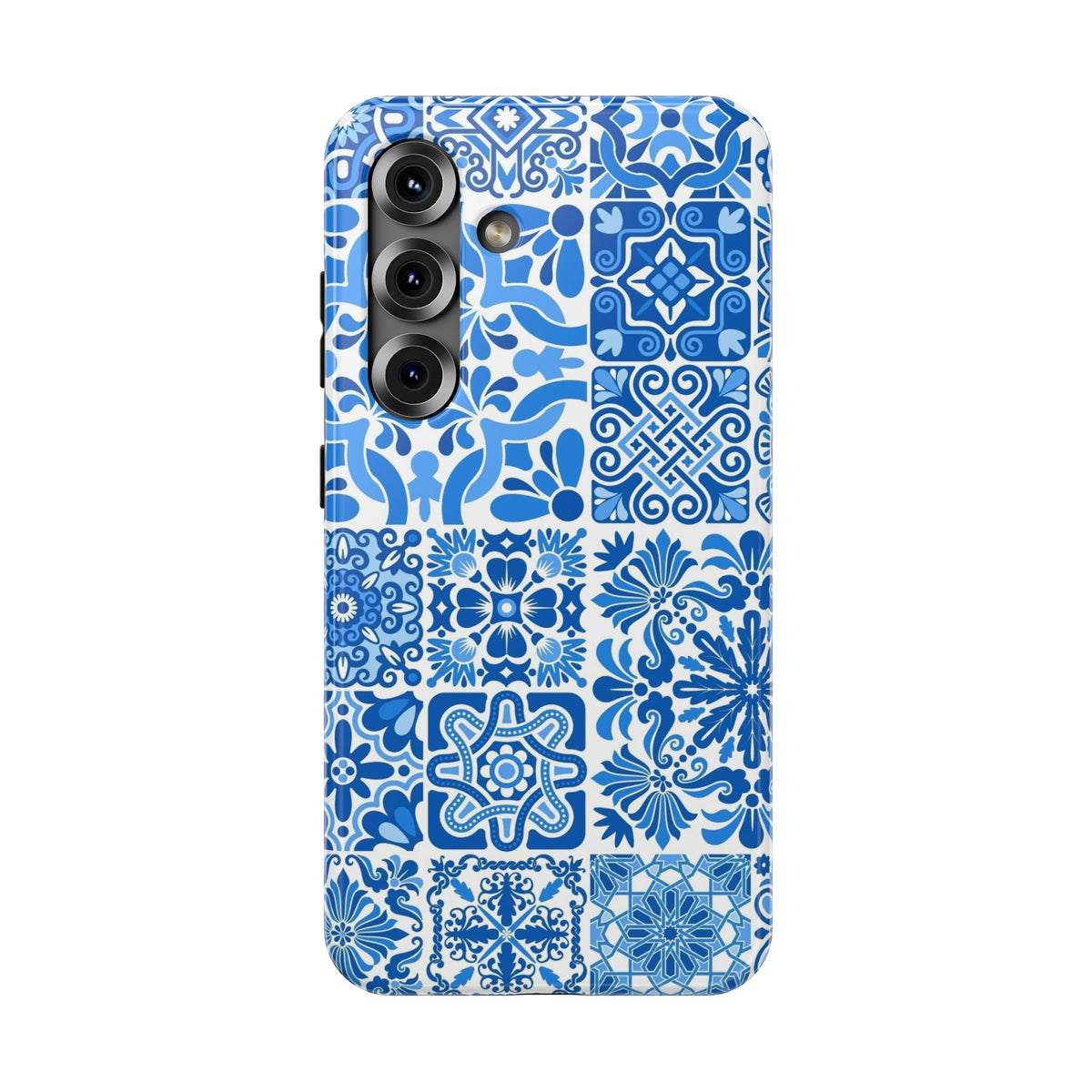 Blue Mediterranean Tile Impact-Resistant Phone Case