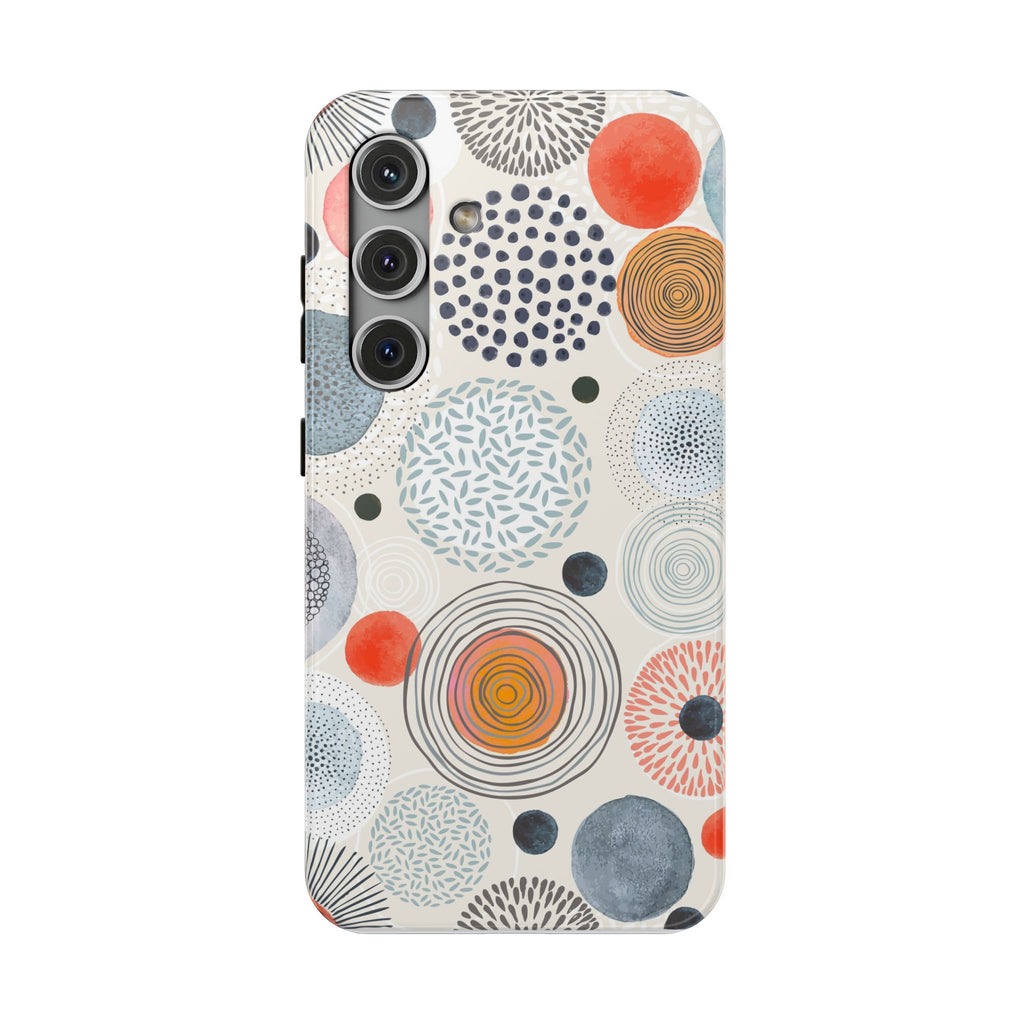 Modern Watercolor Circles Cool iPhone Cases