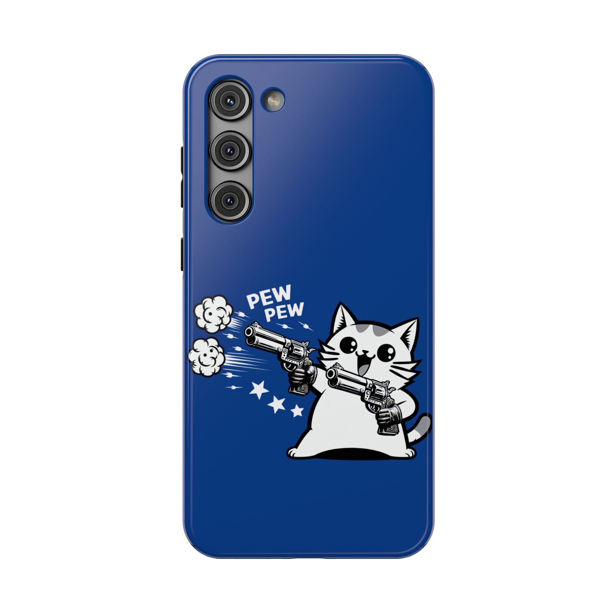 Kitty Pew Pew Impact Resistant Phone Case