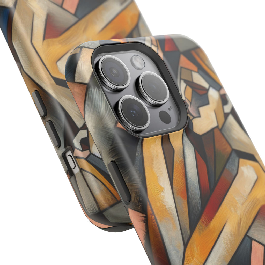 Impact Resistant Phone Case - Woman Abstract Design