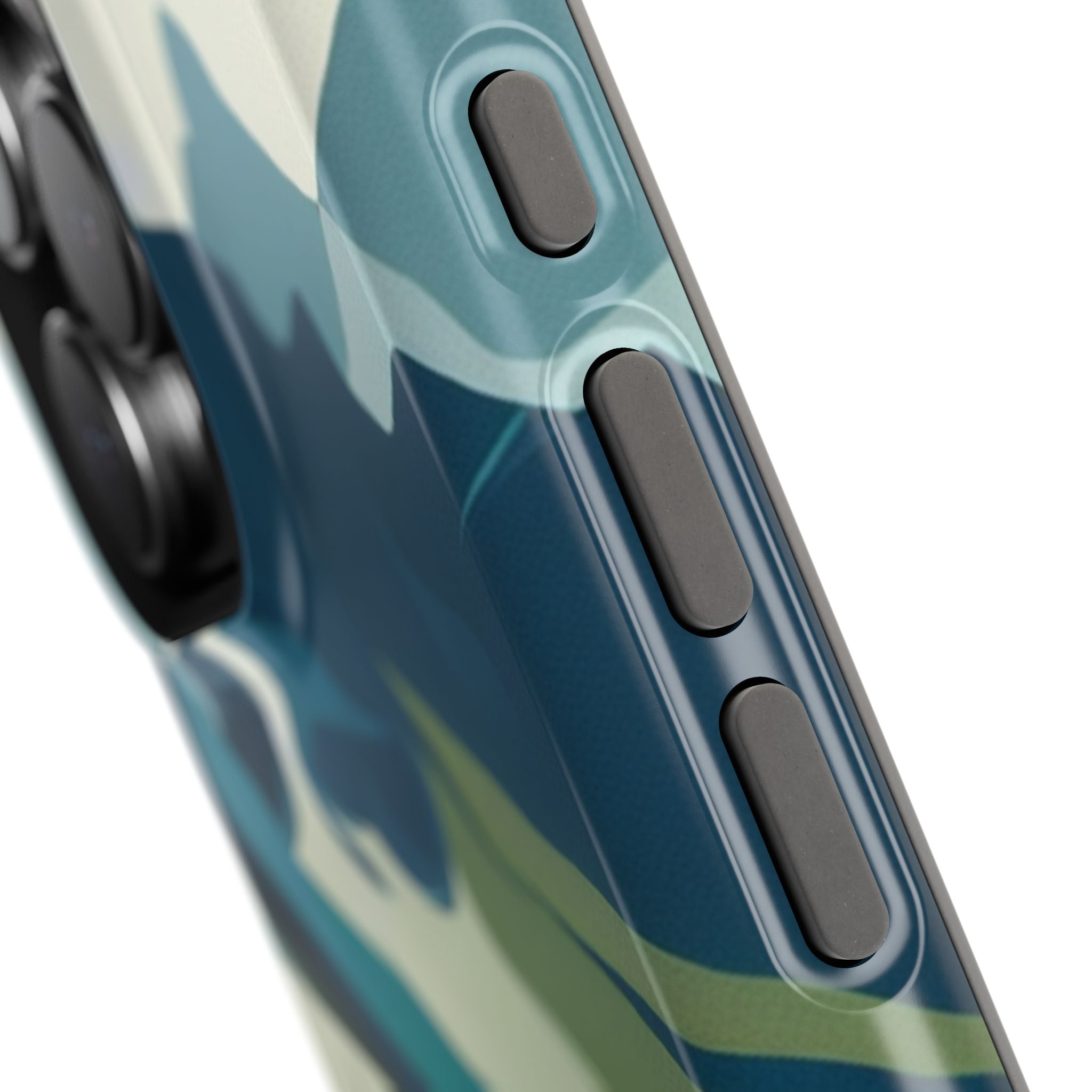 Impact Resistant Phone Case - Mountain Lake with Forest Design