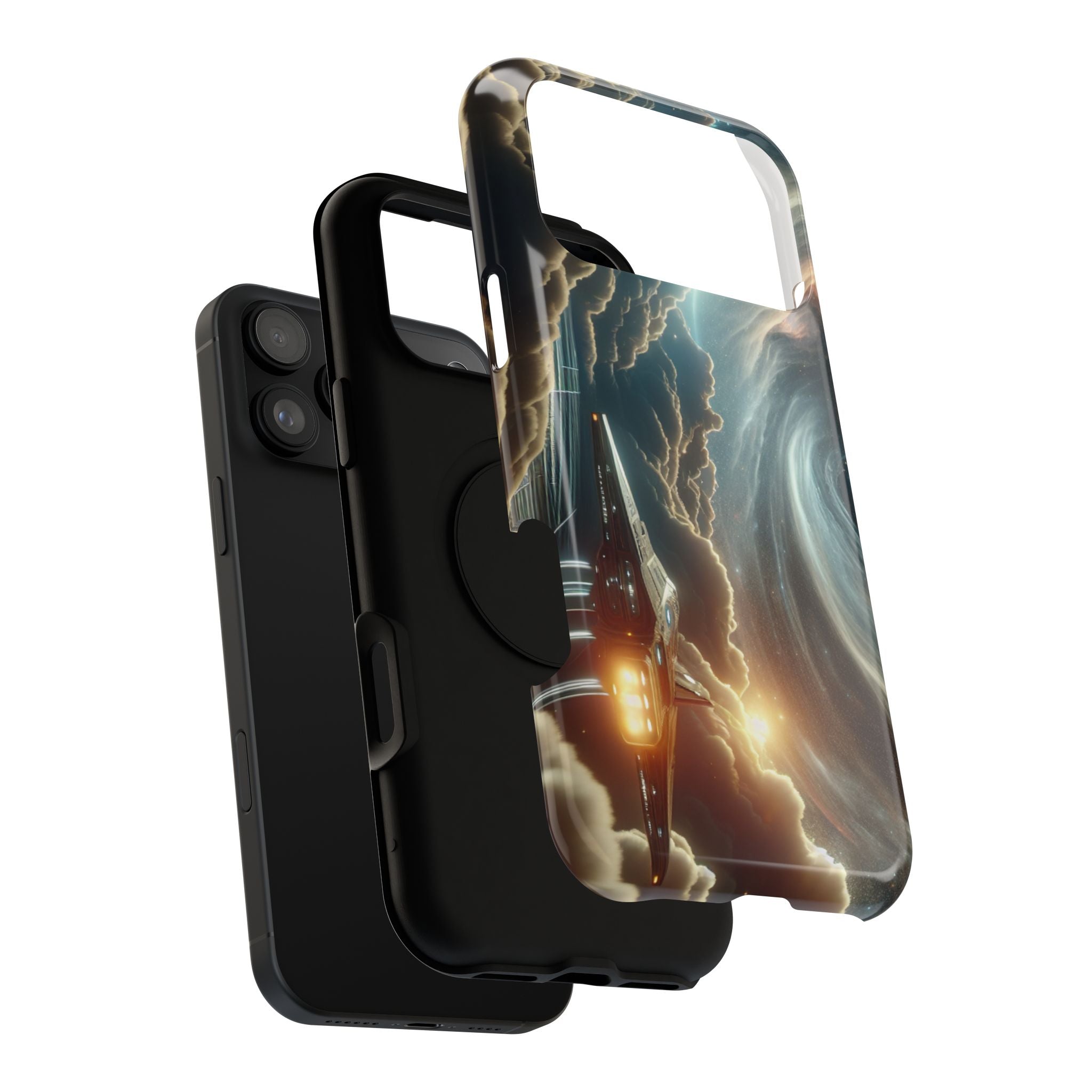 Cosmic Space Ship Impact Resistant Phone Case