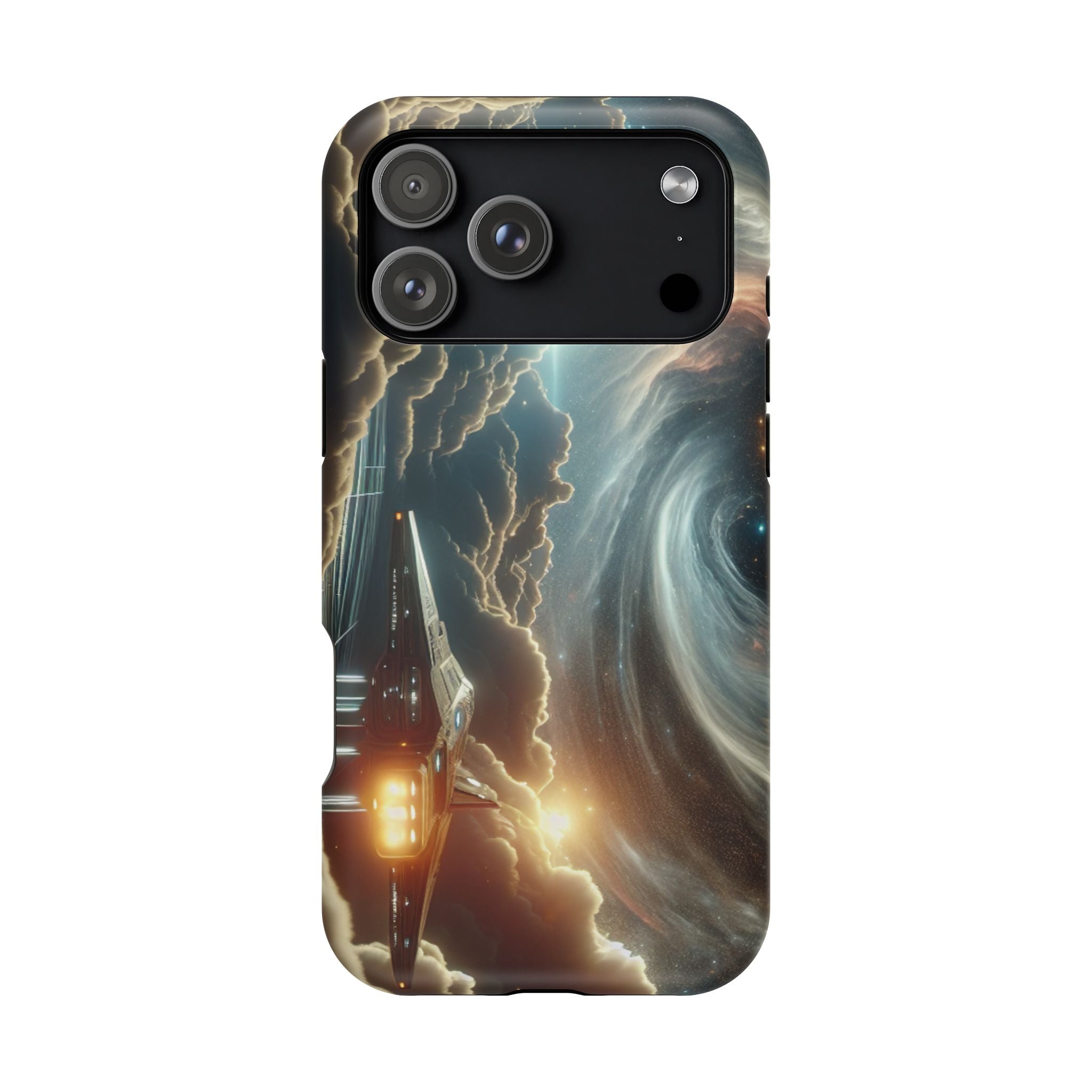 Cosmic Space Ship Impact Resistant Phone Case