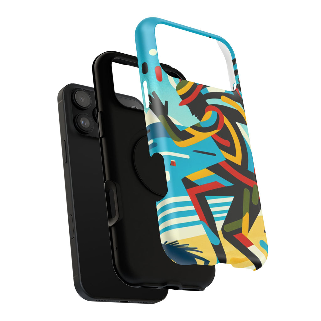 Vibrant Tribal Runner Impact Resistant Phone Case