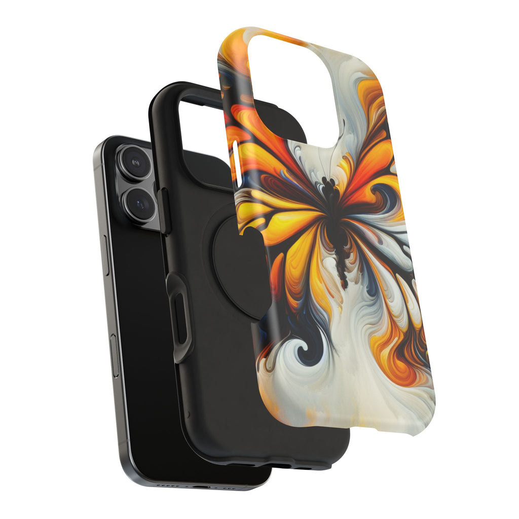 Colorful Butterfly Impact Resistant Phone Case, Artistic, Nature-Inspired Gift