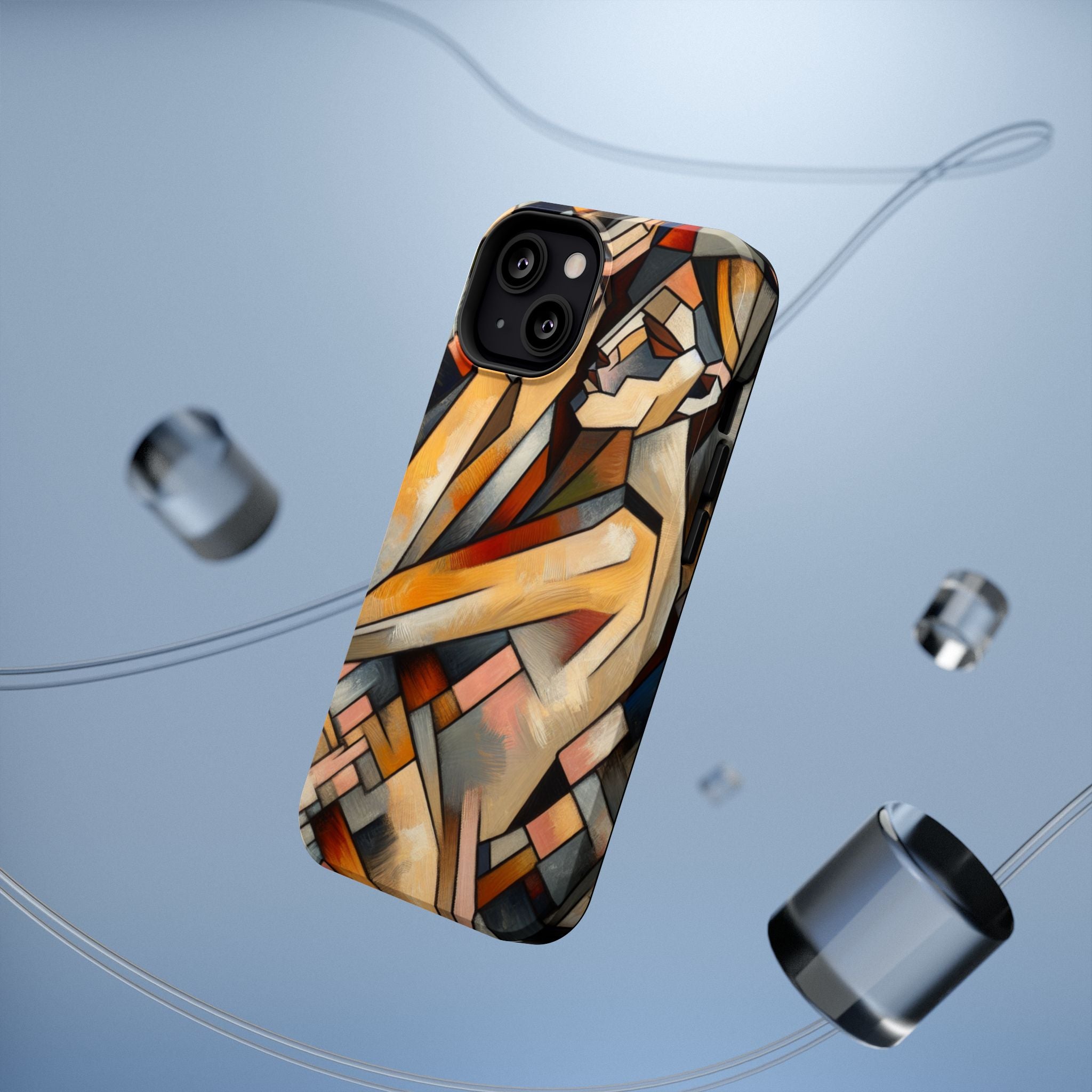 Impact Resistant Phone Case - Woman Abstract Design