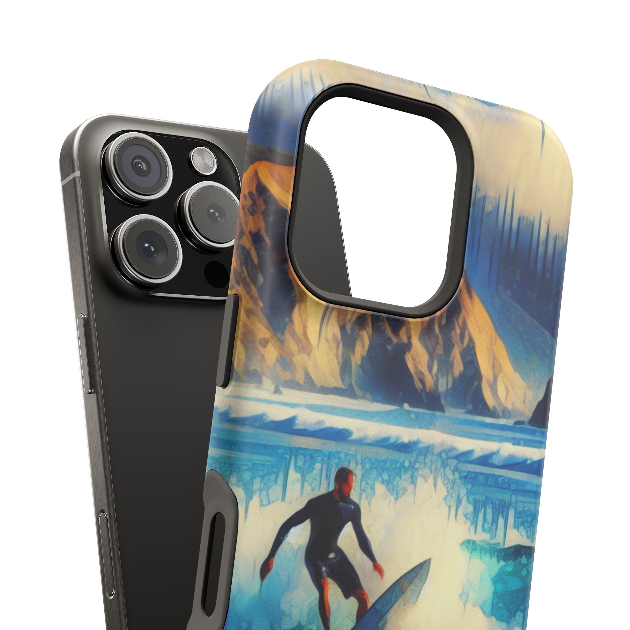 Impact Resistant  Phone Case, Ocean Waves, Summer Memories Protective Case