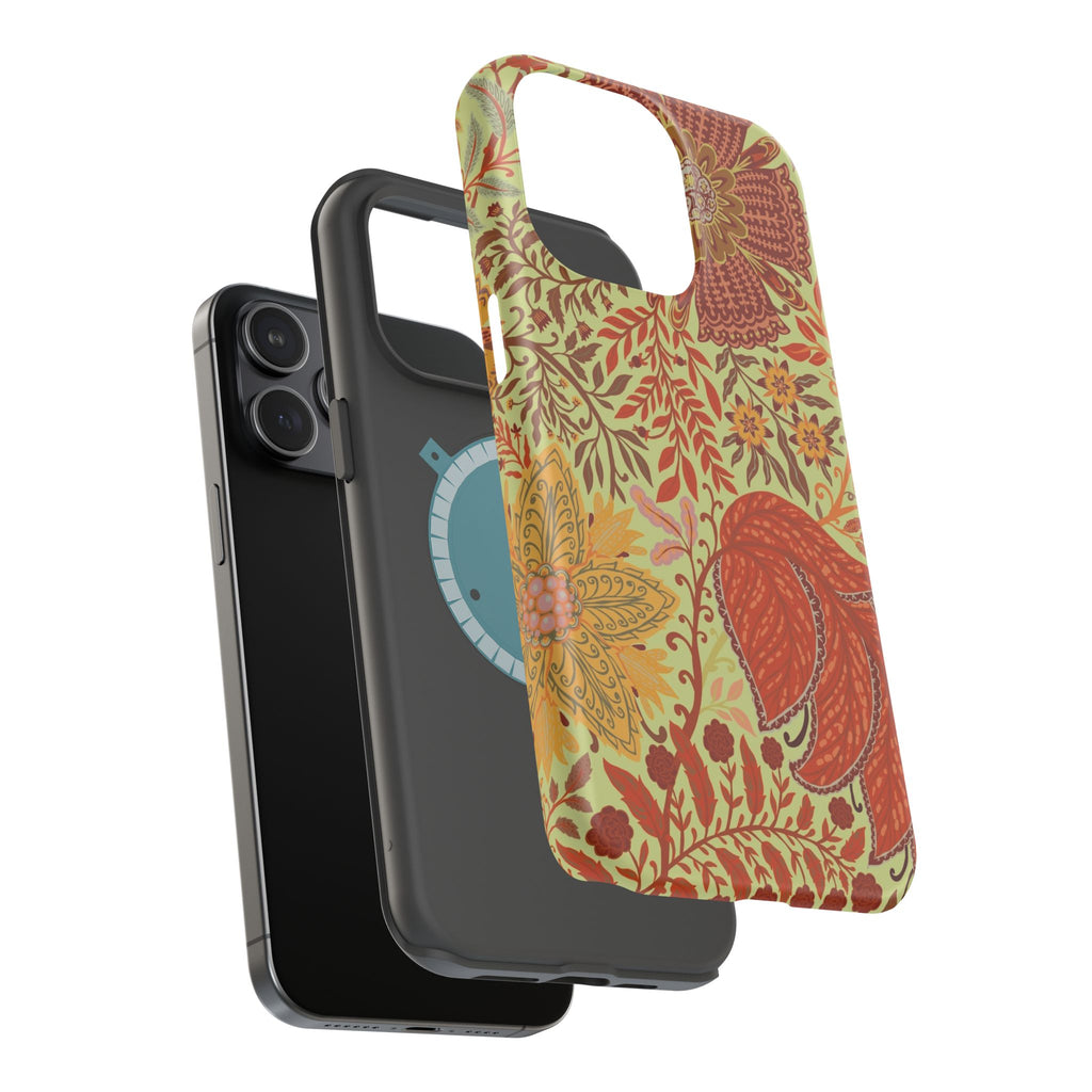 Floral Paisley Magnetic Impact-Resistant Phone Case